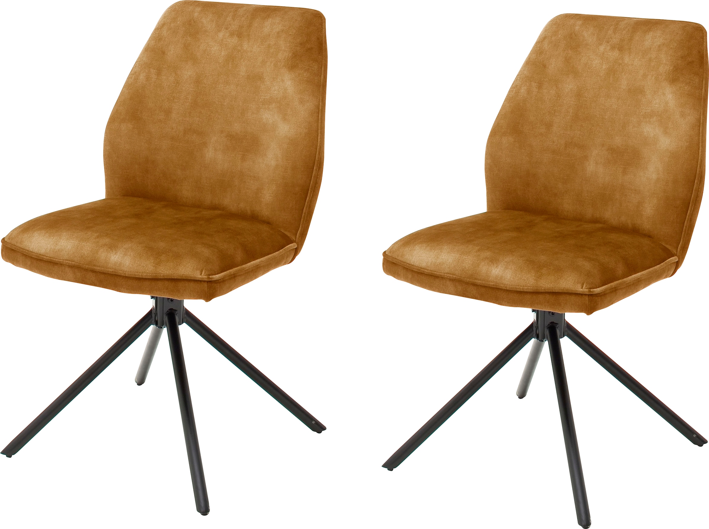 MCA furniture Esszimmerstuhl »Ottawa« (Set) 2 Stk. Vintage Vintage Velourso günstig online kaufen