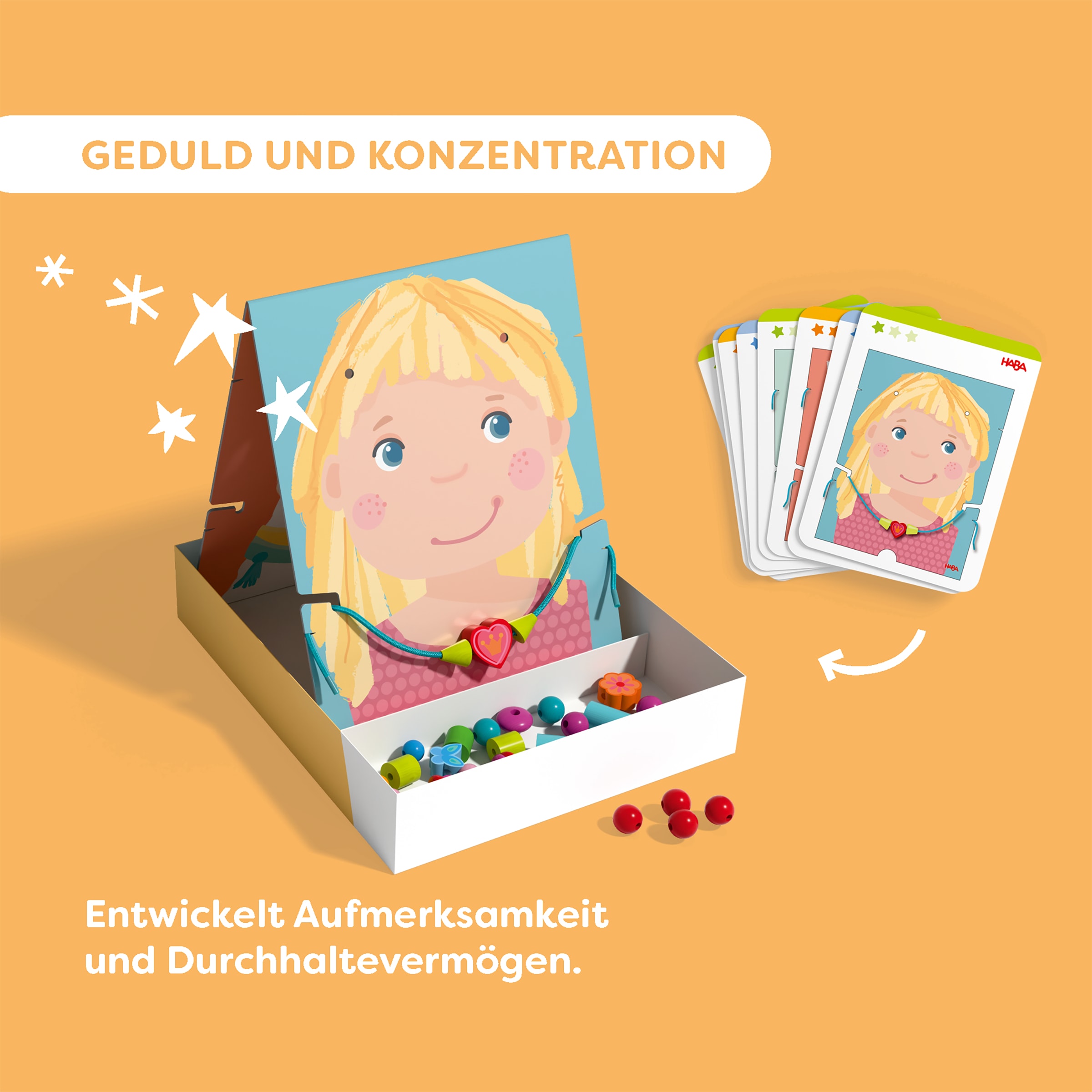 Haba Motorikschleife »Fädelspiel Schmuckstücke«