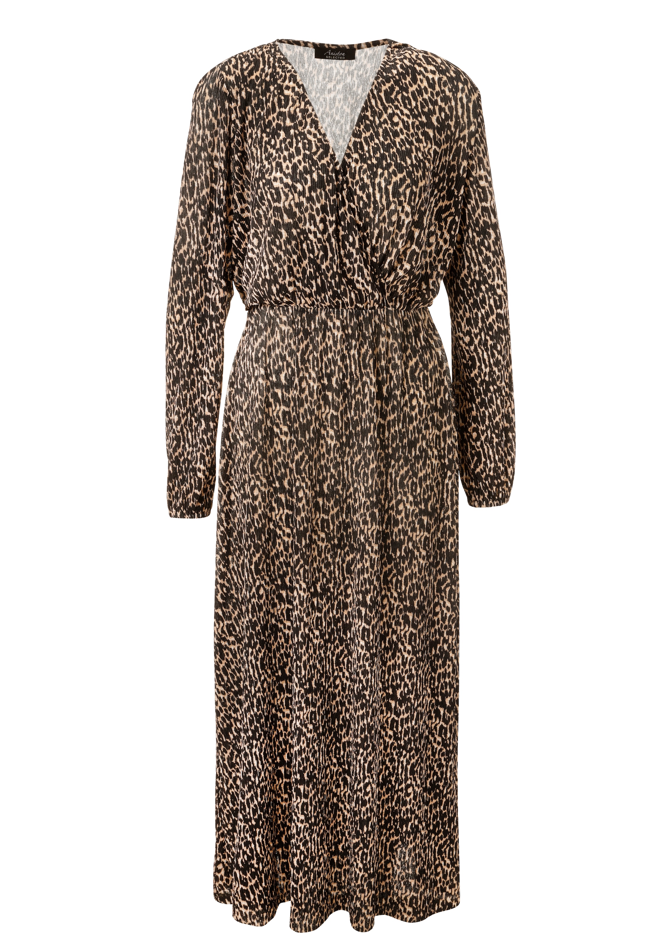 Aniston SELECTED Jerseykleid im trendy Animal-Print und Wickeloptik - NEUE KOLLEKTION