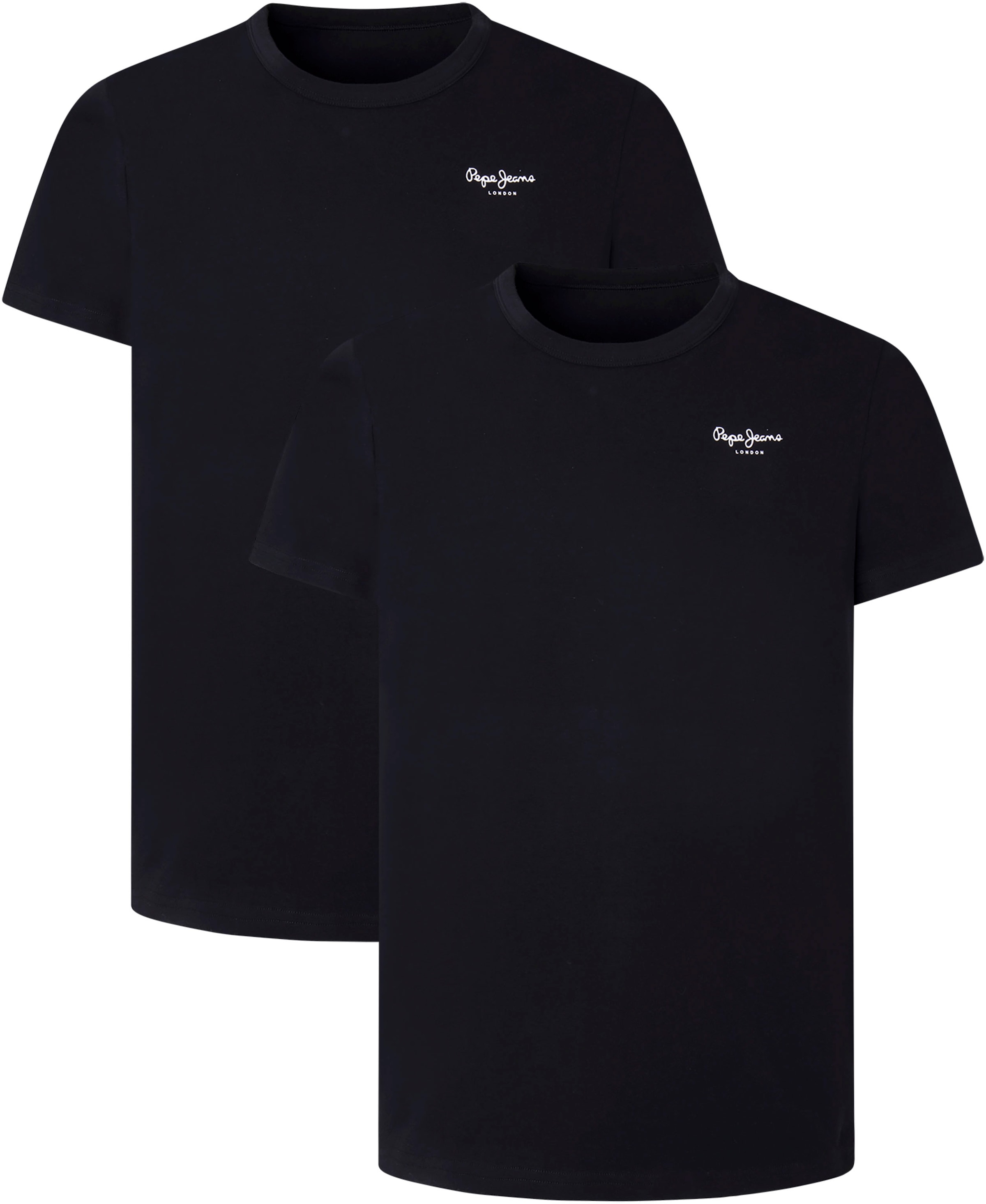 Pepe Jeans Rundhalsshirt, (Packung), mit Stretch
