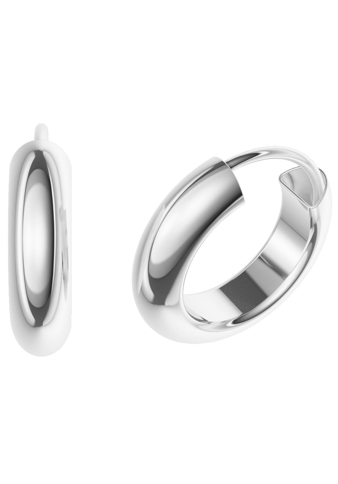 Firetti Paar Creolen »Schmuck Geschenk Silber 925 Ohrringe 3,9 mm breit« Made in Germany