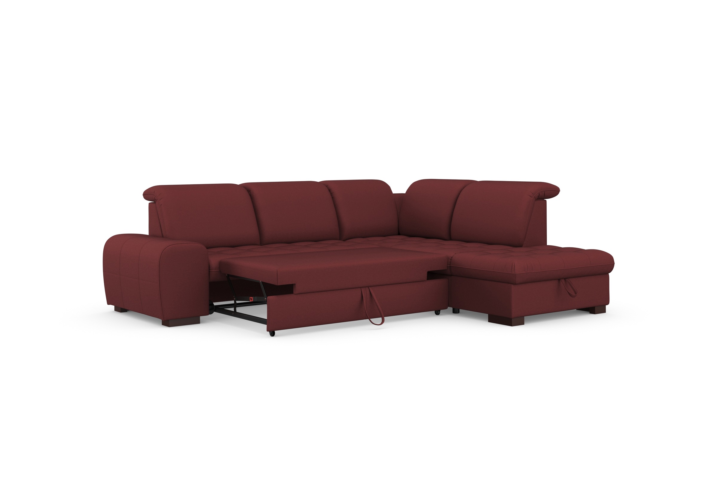 sit&more Ecksofa »Luxor L-Form«, wahlweise mit Bettfunktion, Stauraum und Kopfteilverstellung