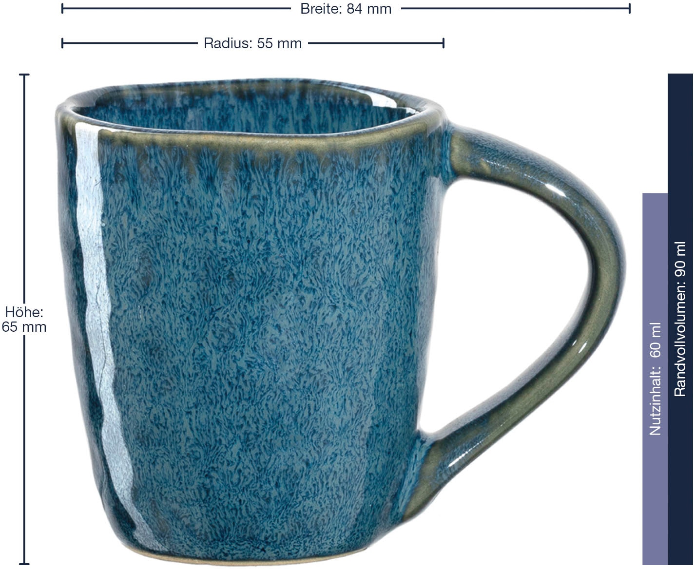 LEONARDO Espressotasse »MATERA«, (Set, 4 tlg.), 90 ml, 4-teilig