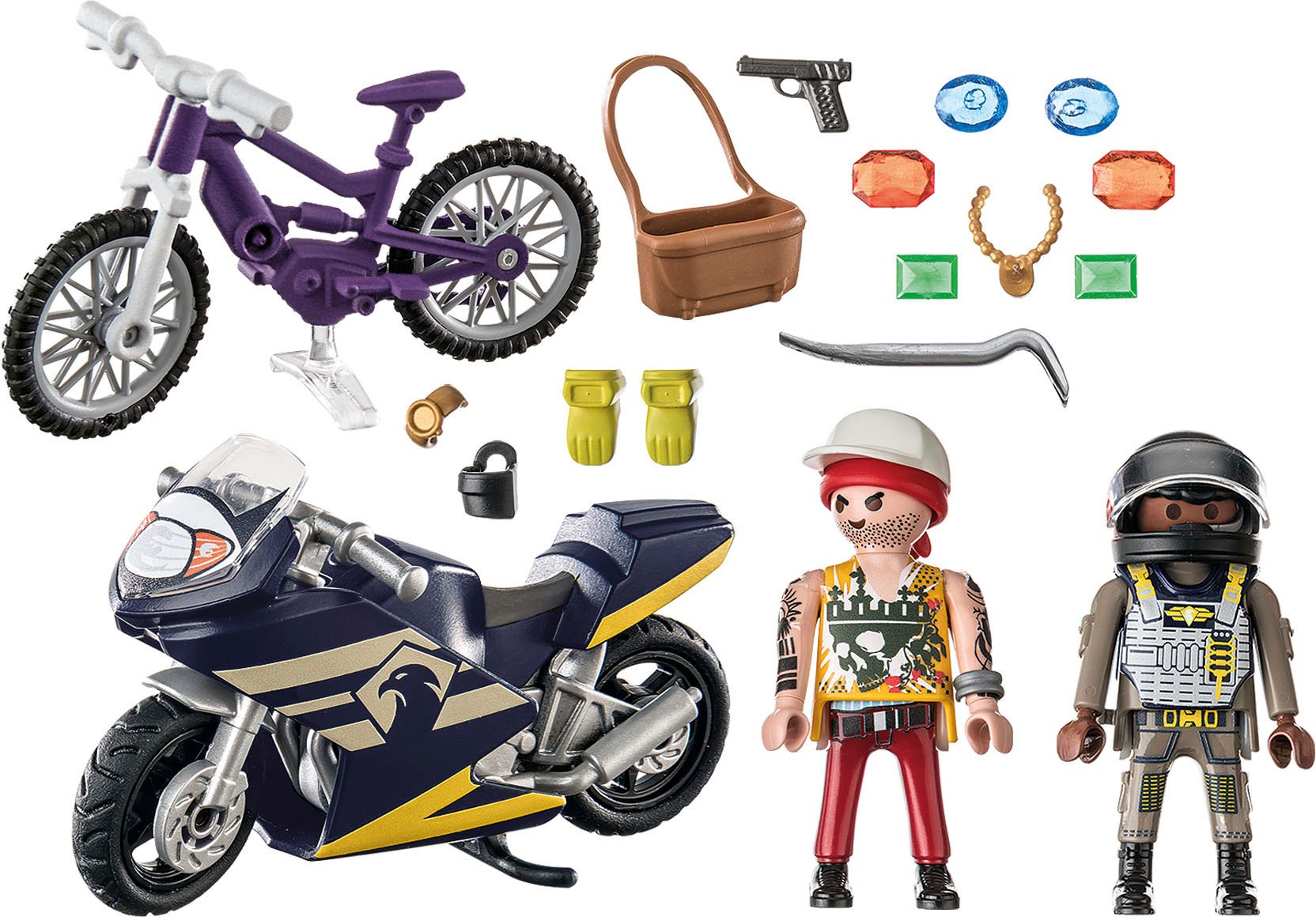 Playmobil® Konstruktions-Spielset »Starter Pack, SEK und Juwelendieb (71255), My Action Heroes«, (27 St.), Made in Europe