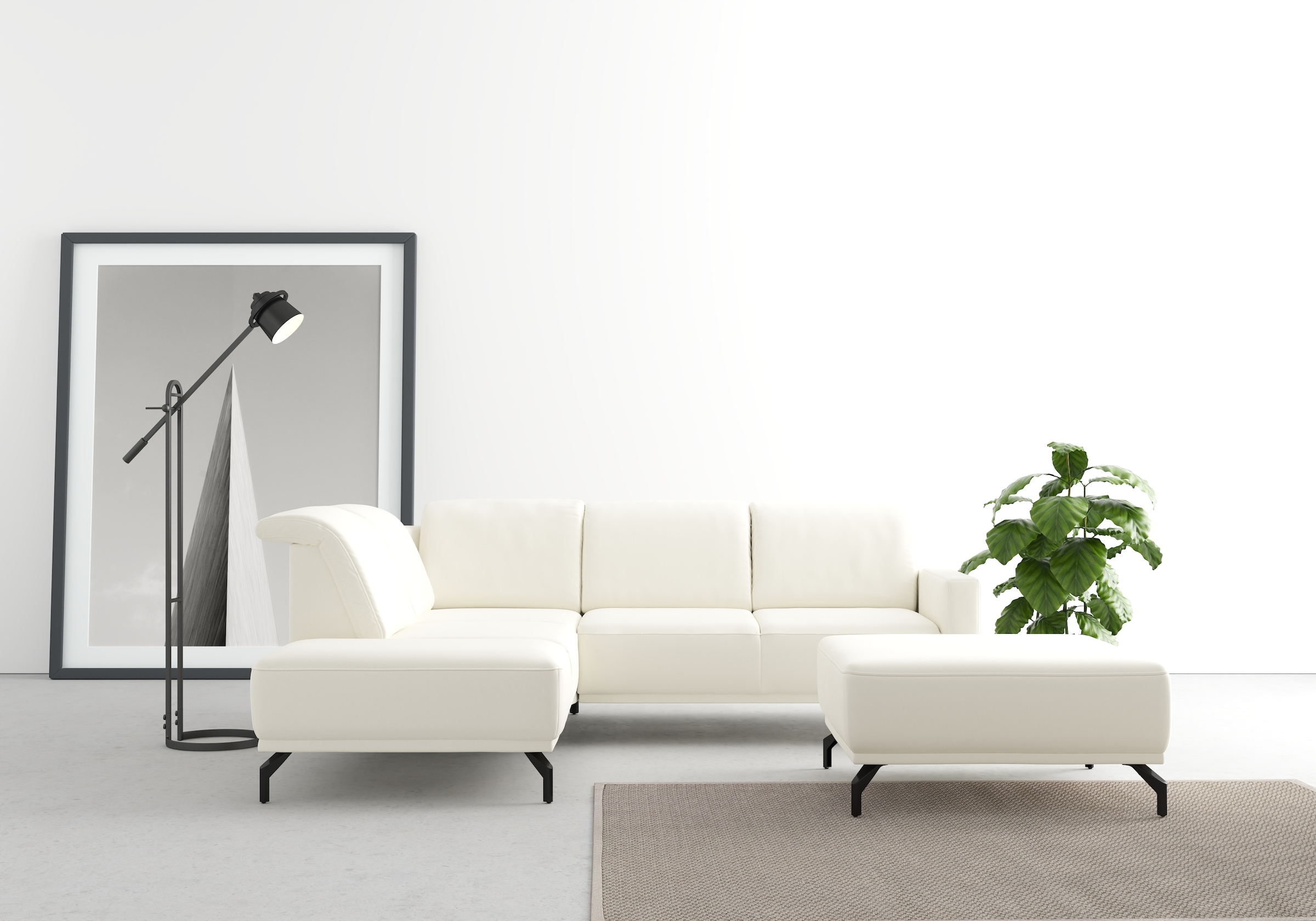 sit&more Ecksofa »Bailando L-Form«, wahlweise mit Kopfteilverstellung und V günstig online kaufen