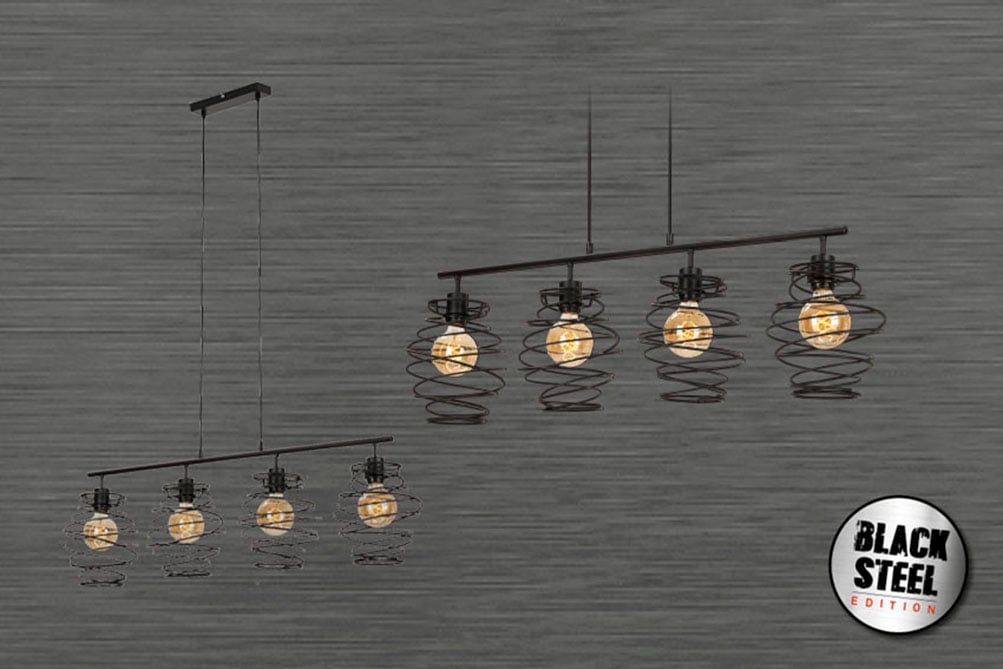 Briloner Leuchten LED Pendelleuchte »SWIRL«, für Leuchtmittel 4 x E27