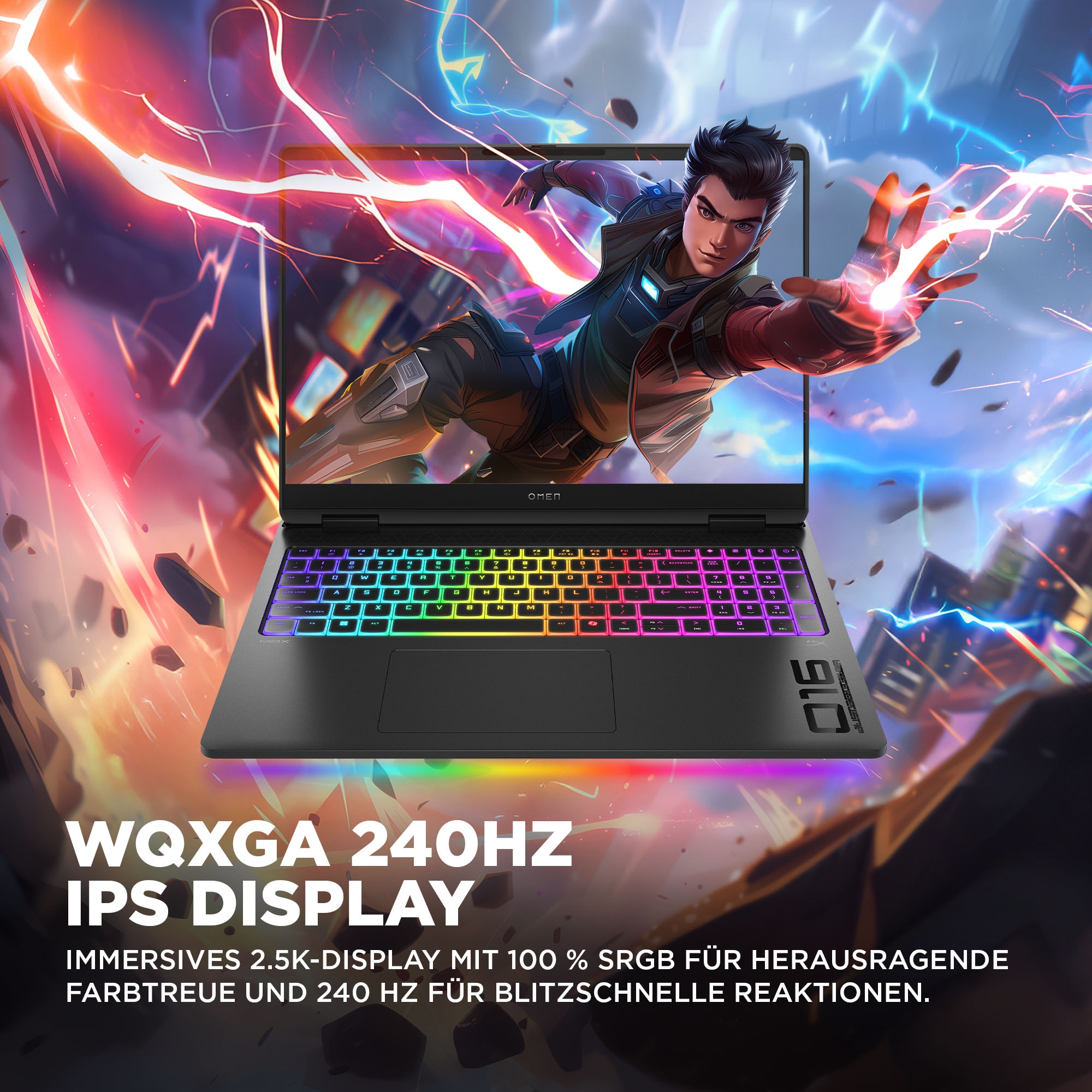 HP Gaming-Notebook »OMEN Max 16-ak0097ng«, 40,6 cm, / 16 Zoll, AMD, Ryzen™ AI 9, GeForce RTX 5080, 1000 GB SSD