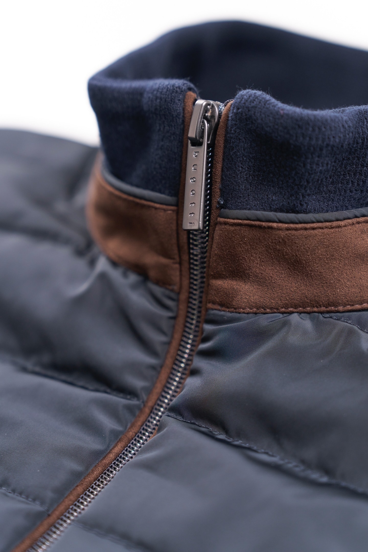 bugatti Sweatjacke, mit Materialmix