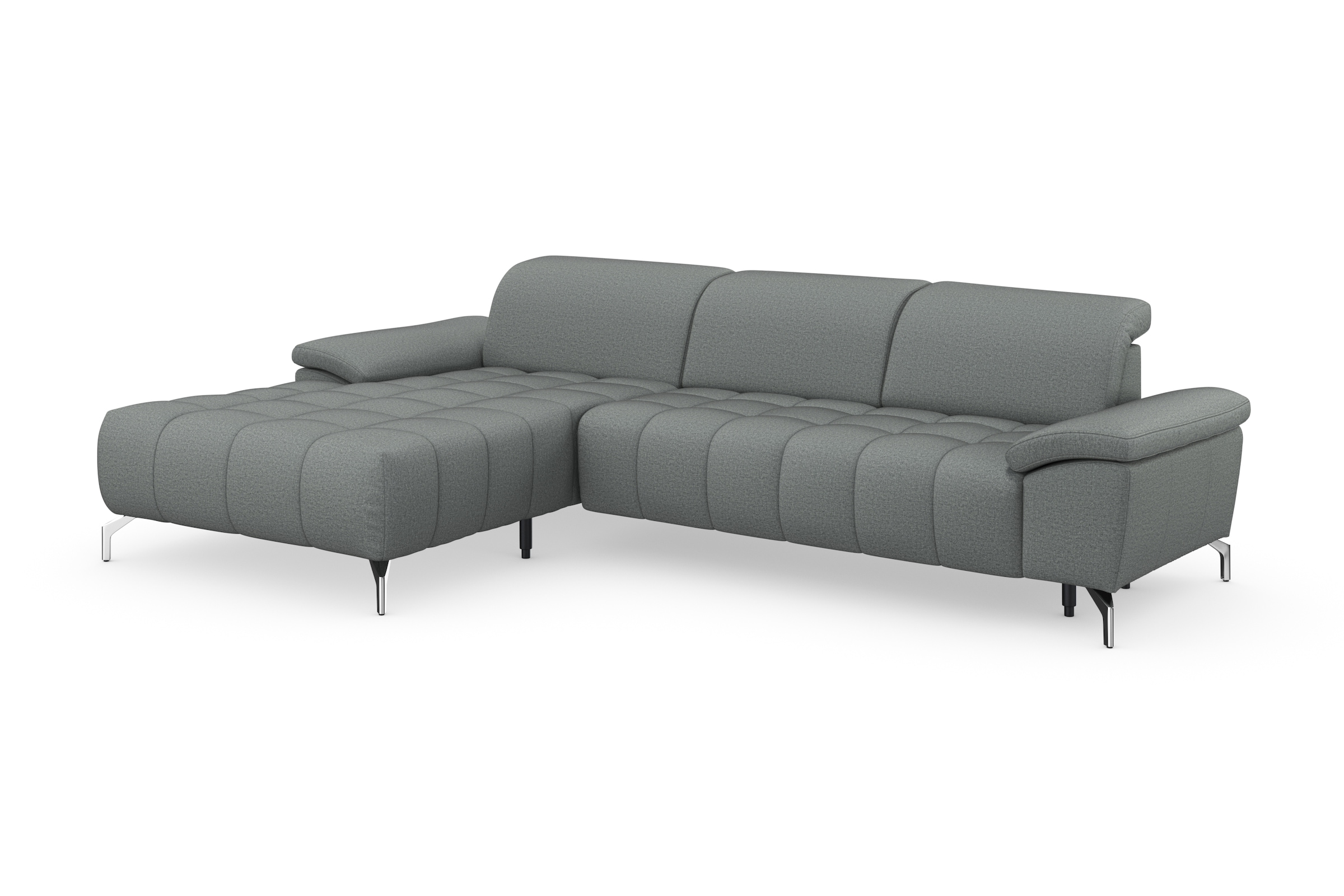 sit&more Ecksofa »Cool L-Form«, wahlweise mit Kopfteilverstellung und Vorziehsitz, motorisch