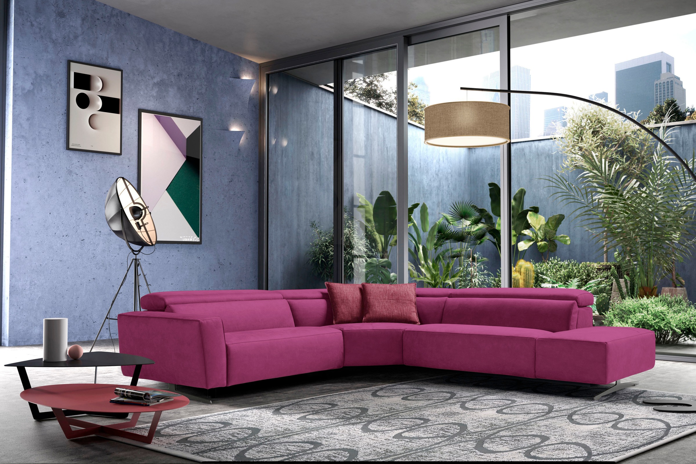 Egoitaliano Ecksofa »Stefanie-e, Designsofa der Extraklasse, bequem mit hoh günstig online kaufen