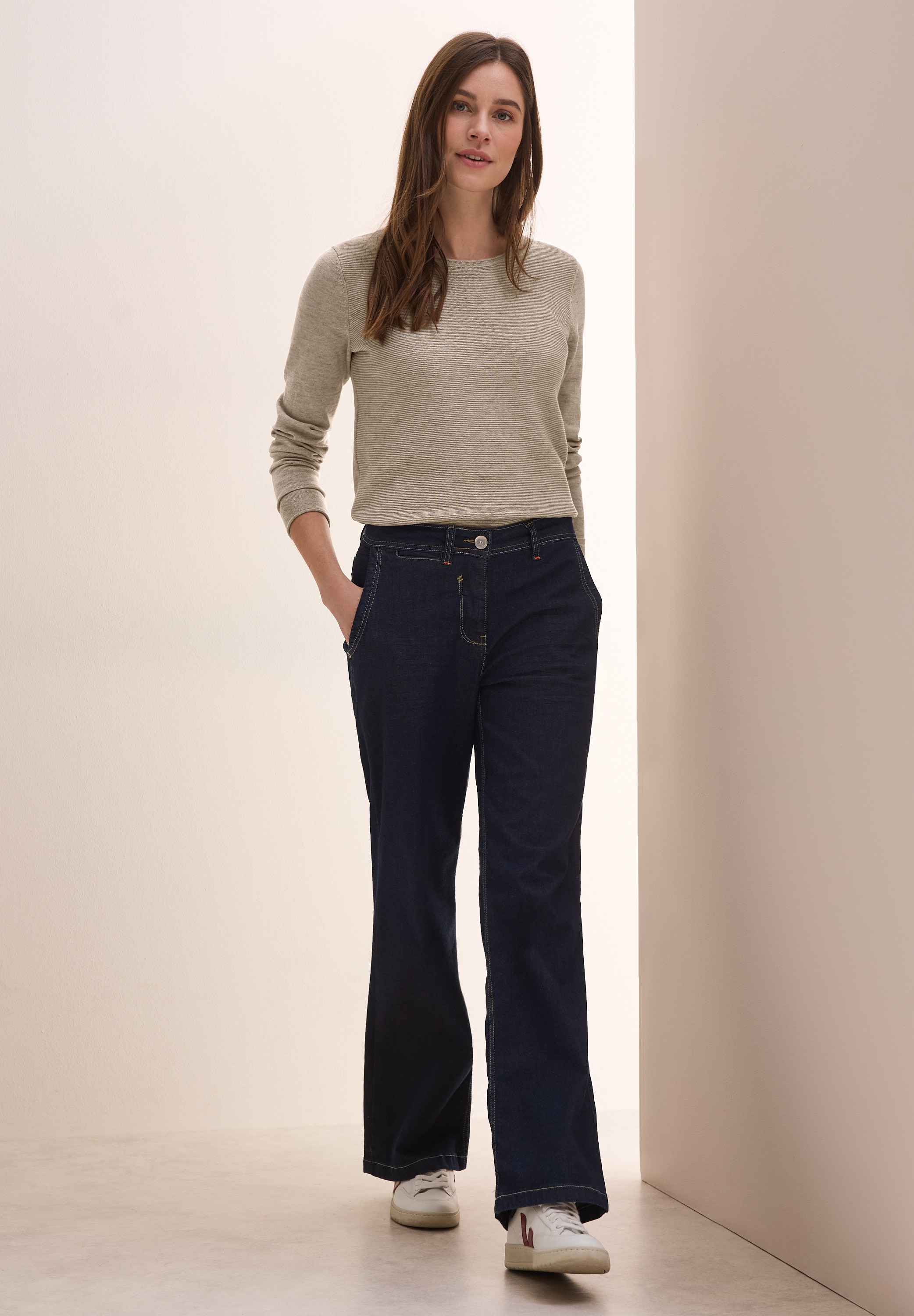 Cecil Strickpullover, mit Struktur