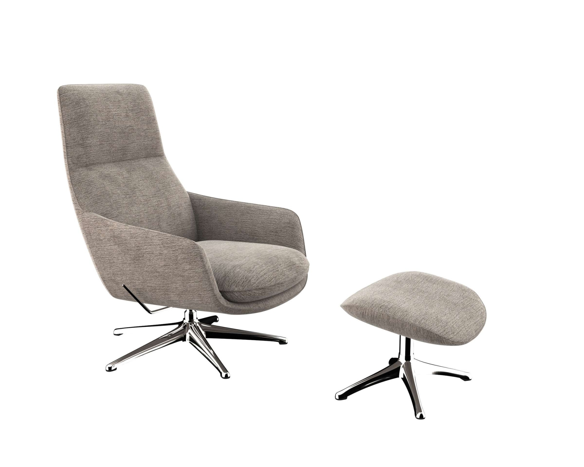 FLEXLUX Drehsessel »Marinella, Relaxsessel, TV-Loungesessel, Polstersessel,«, Liegefunktion, drehbar, Fuß Alu, OTTOs Choice
