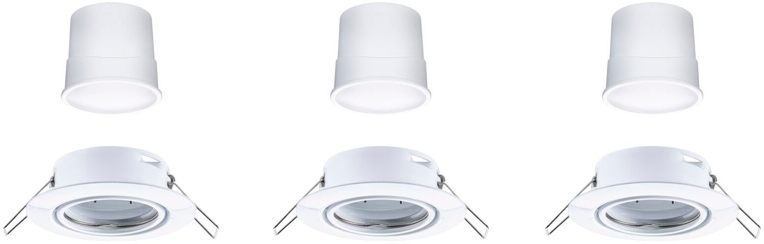 Paulmann LED Einbauleuchte »Base 3x430lm 230V«, 3 flammig, Zigbee Basisset