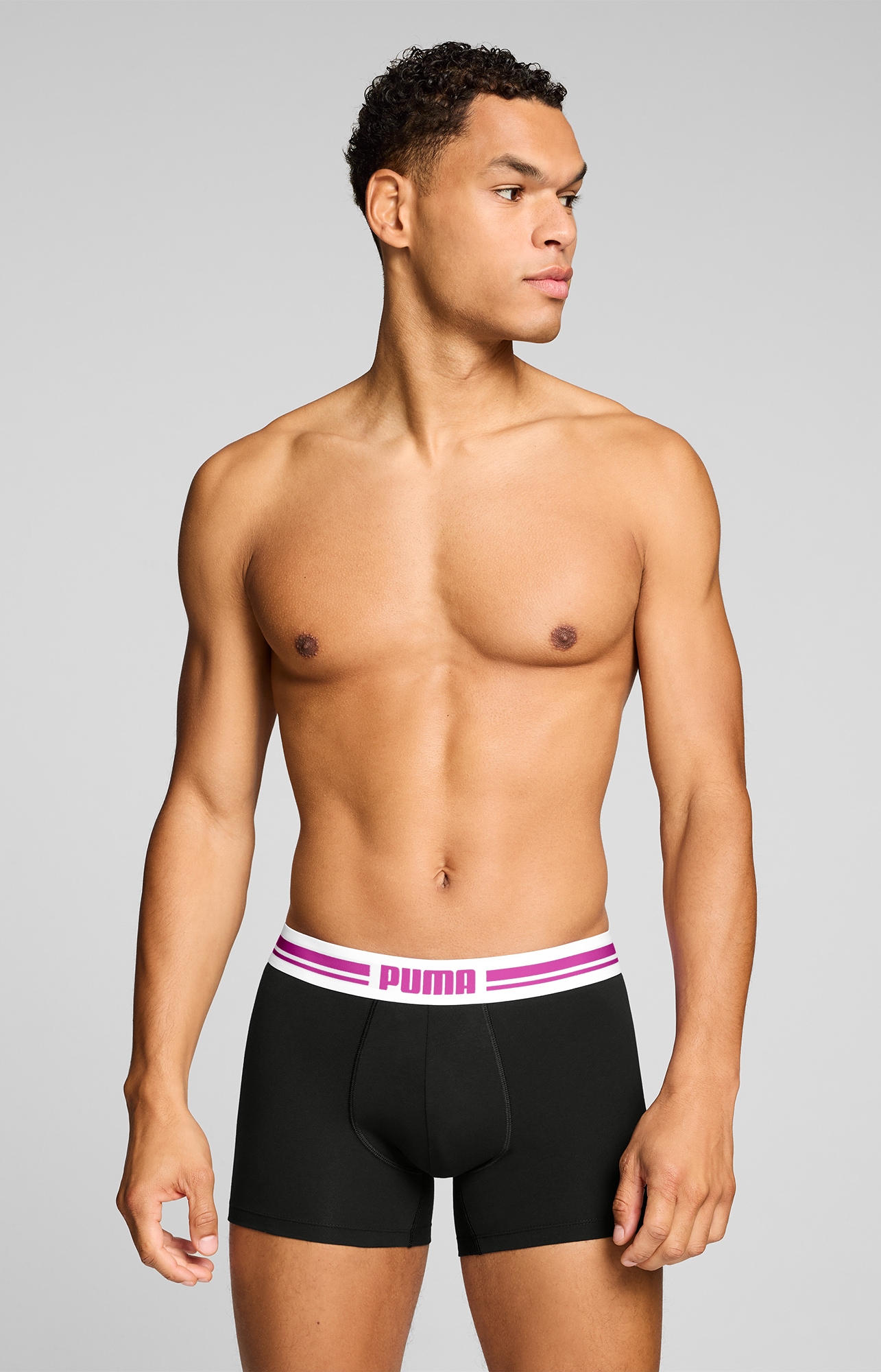PUMA Boxershorts »PUMA MEN EVERYDAY PLACED LOGO BOXERS 2P« mit Logo Webbund