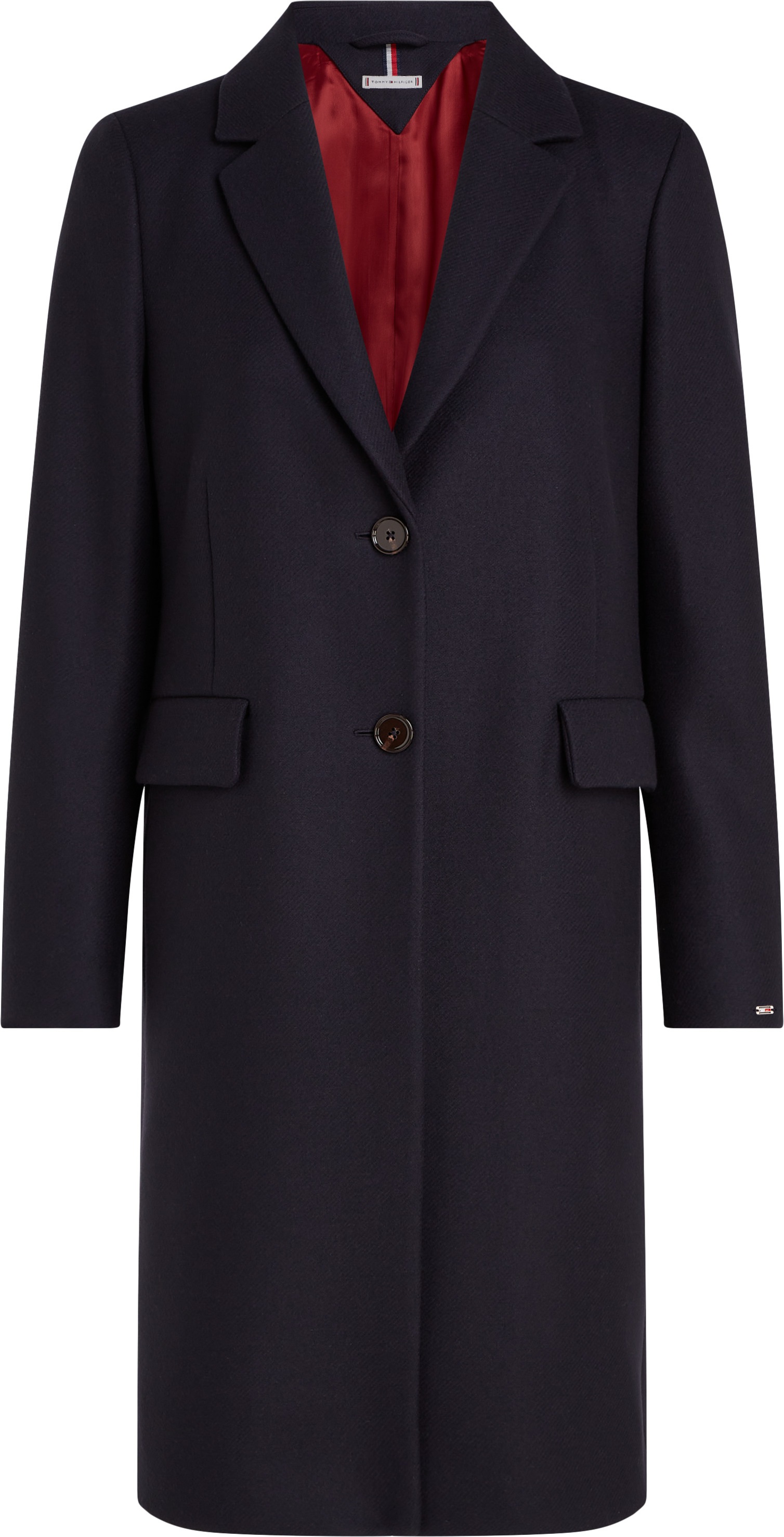 Tommy Hilfiger Langmantel, mit Logoprägung