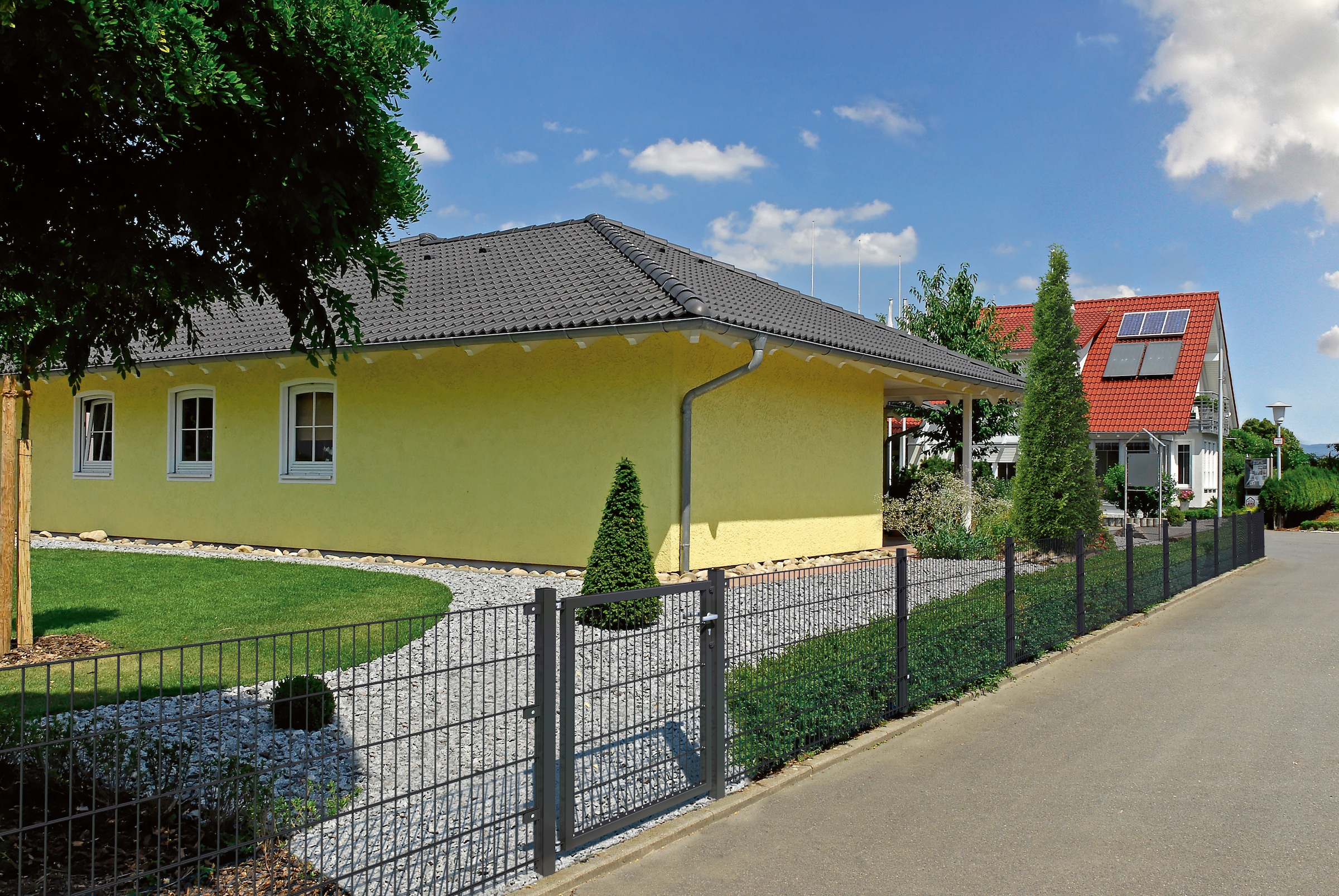 Alberts Zaunpfosten, 60x40 mm für Doppelstabmattenzaun, 240 cm, mit Klemmlaschenbefestigung