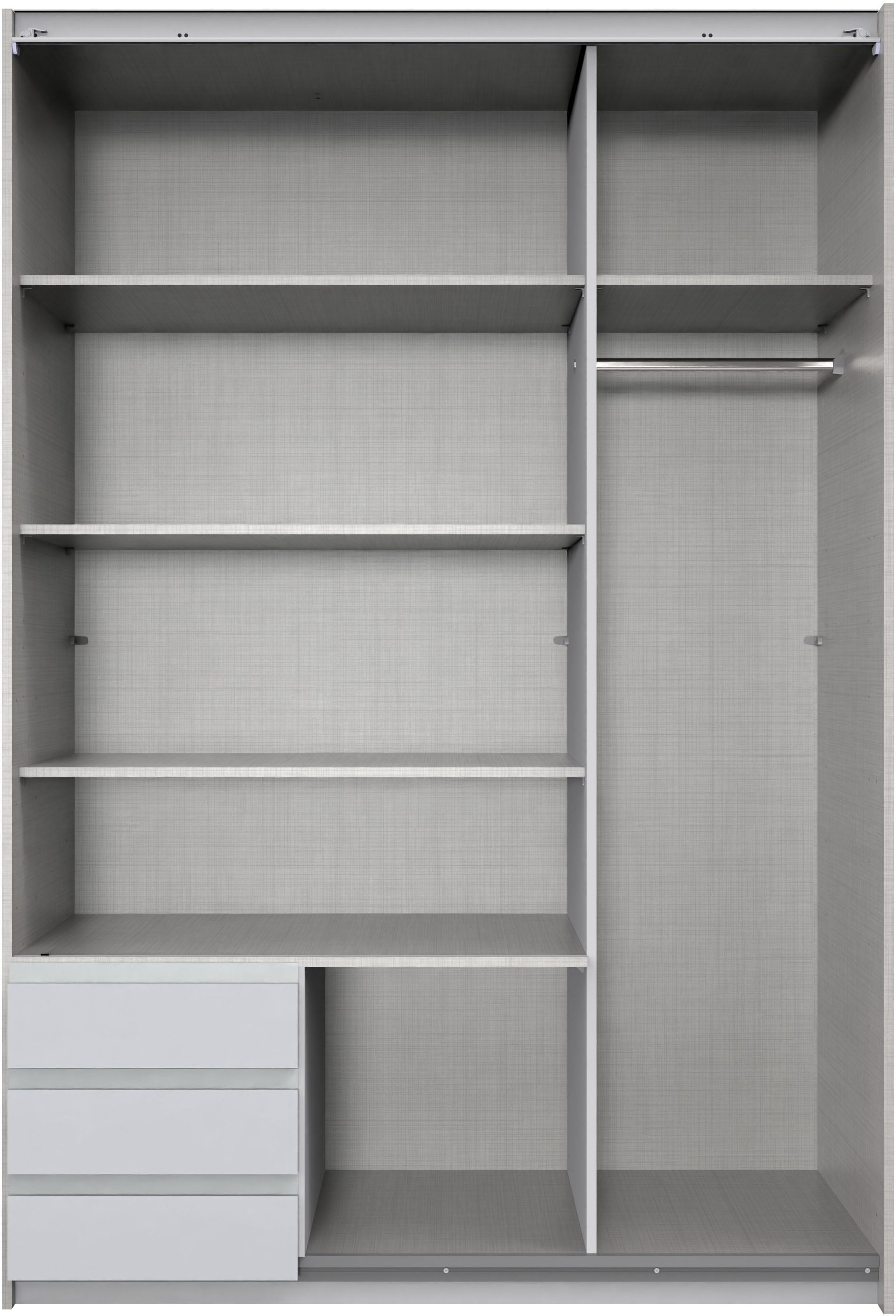 Wimex Schwebetürenschrank »Emden moderner Kleiderschrank mit Spiegel und Schubladen BESTSELLER« Schlafzimmer Schrank Garderobenschrank mit Schwebetüren Topseller