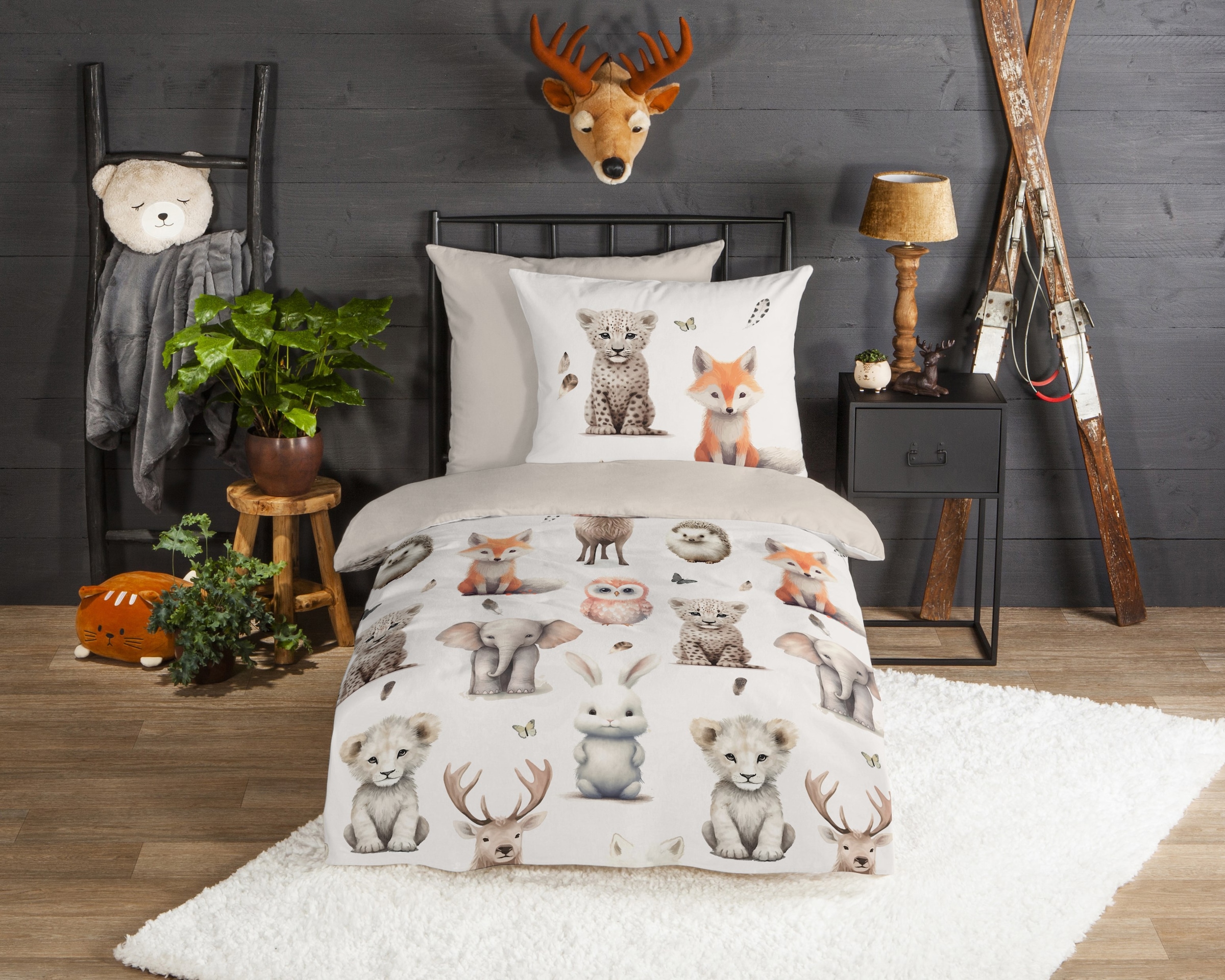 good morning Kinderbettwäsche »Svenmu« 2 Stk. tlg. Flanell Biber, 135x200, günstig online kaufen