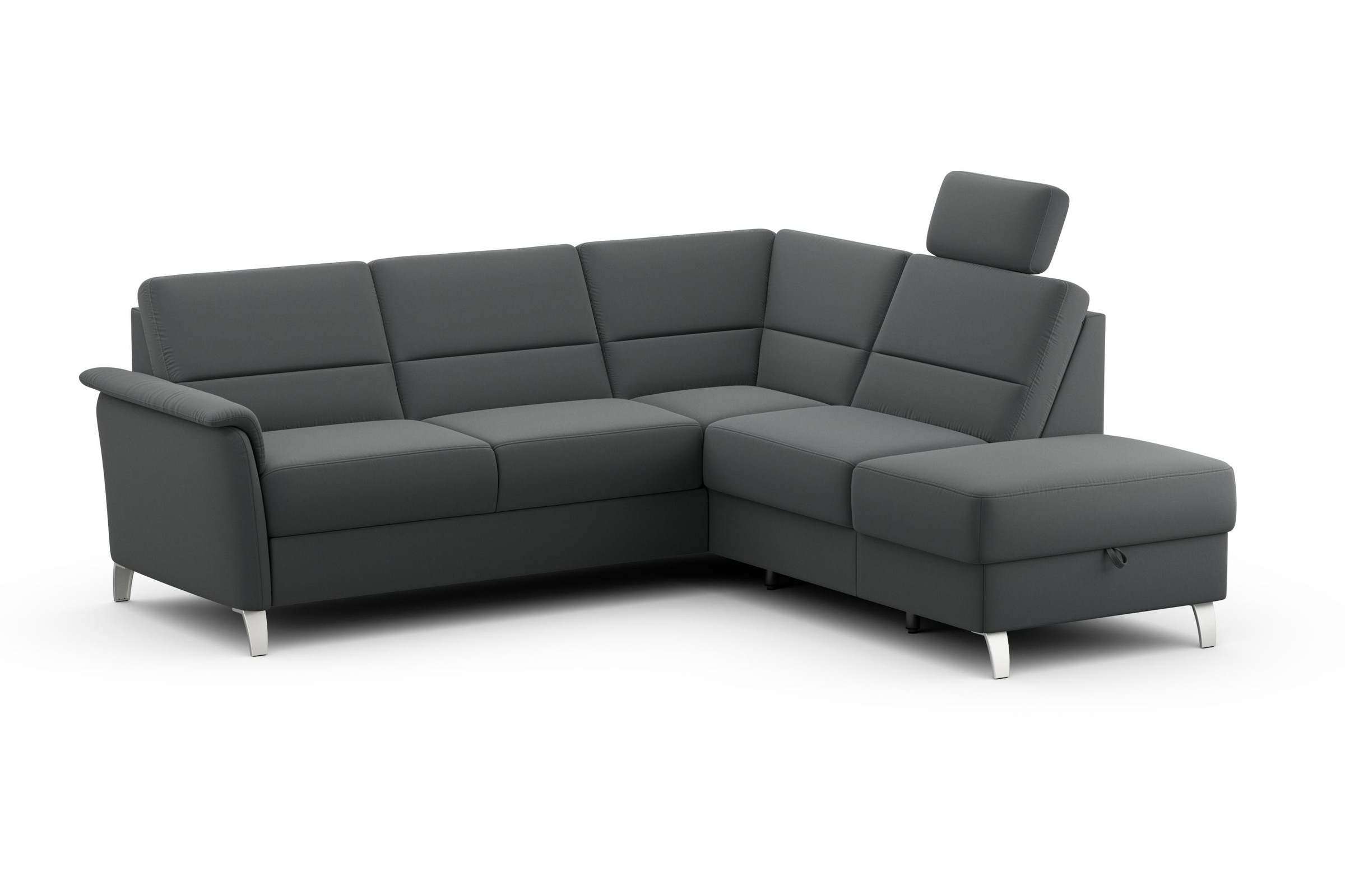 sit&more Ecksofa »Palmera L-Form«, Federkern, wahlweise mit Bettfunktion un günstig online kaufen