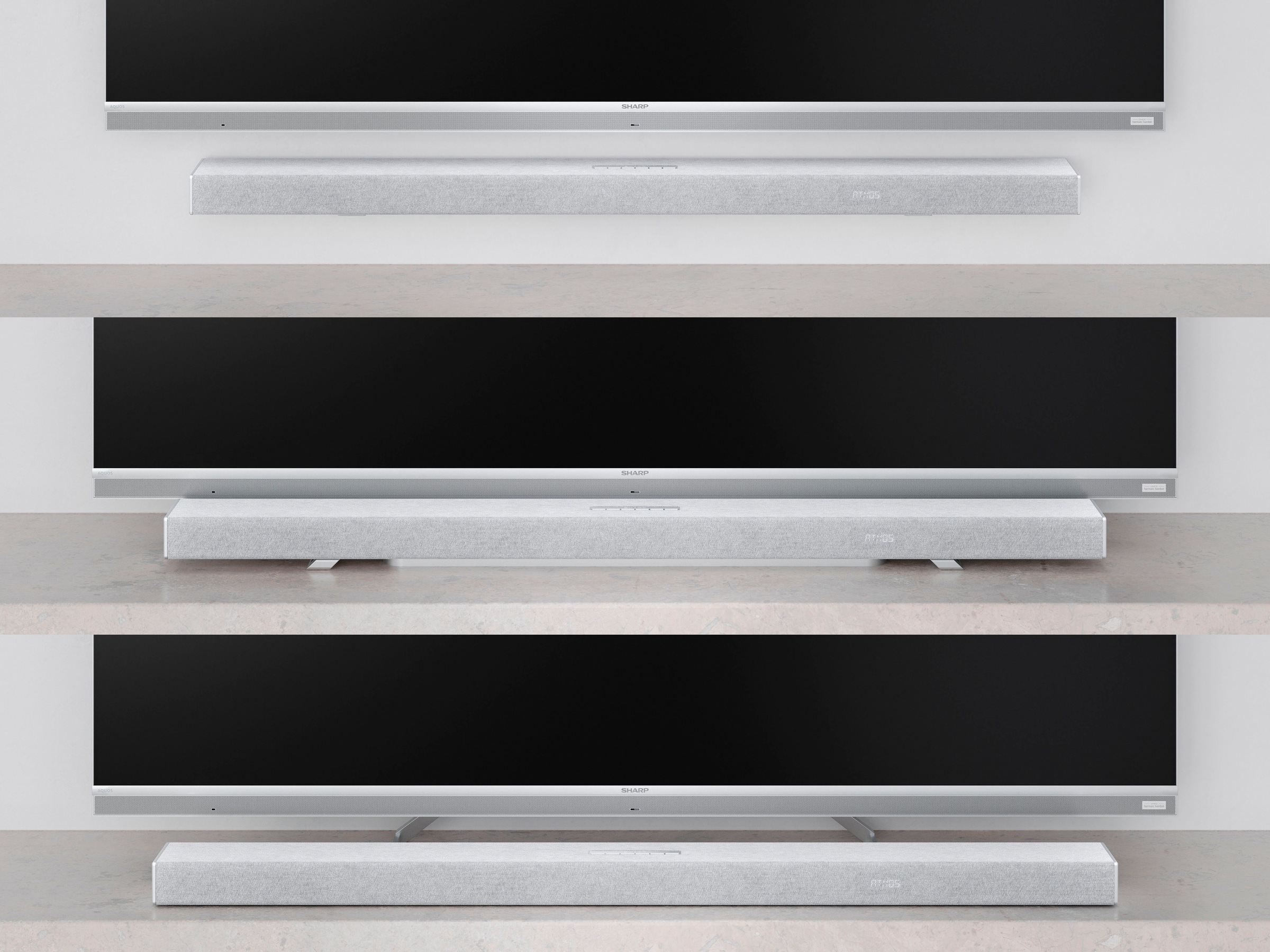 Sharp Soundbar »HT-SBW55121 5.1.2 Dolby Atmos®/DTS:X® mit Drahtlos-Subwoofer«