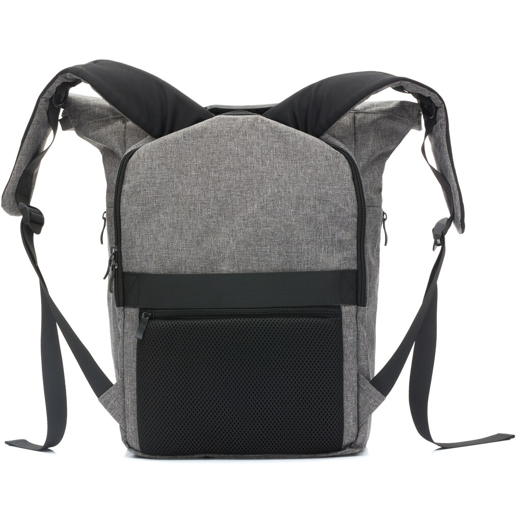 Fillikid Wickelrucksack »Dublin, grau melange«