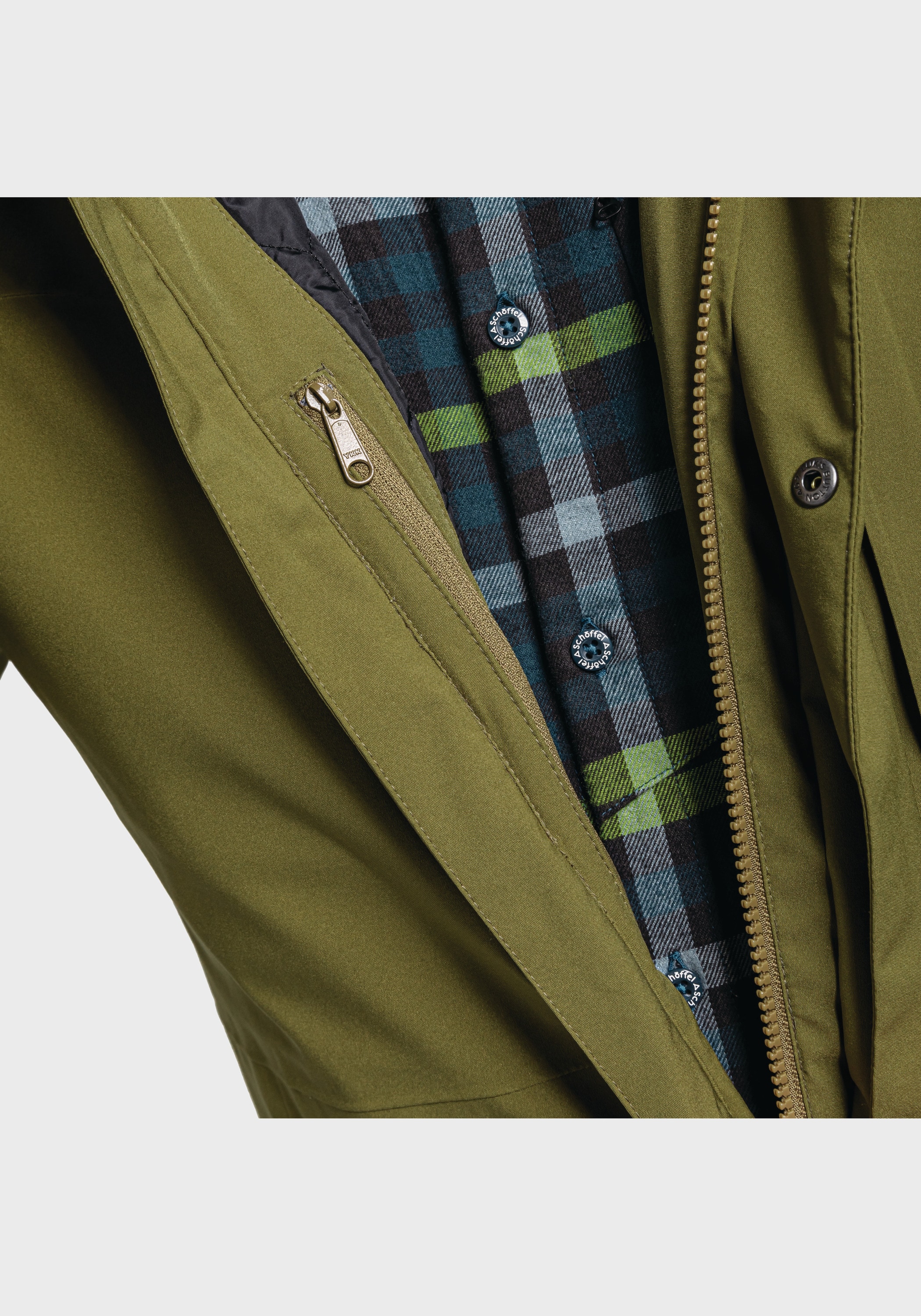 Schöffel Outdoorjacke »Ins. Jacket Bastianisee M«, mit Kapuze