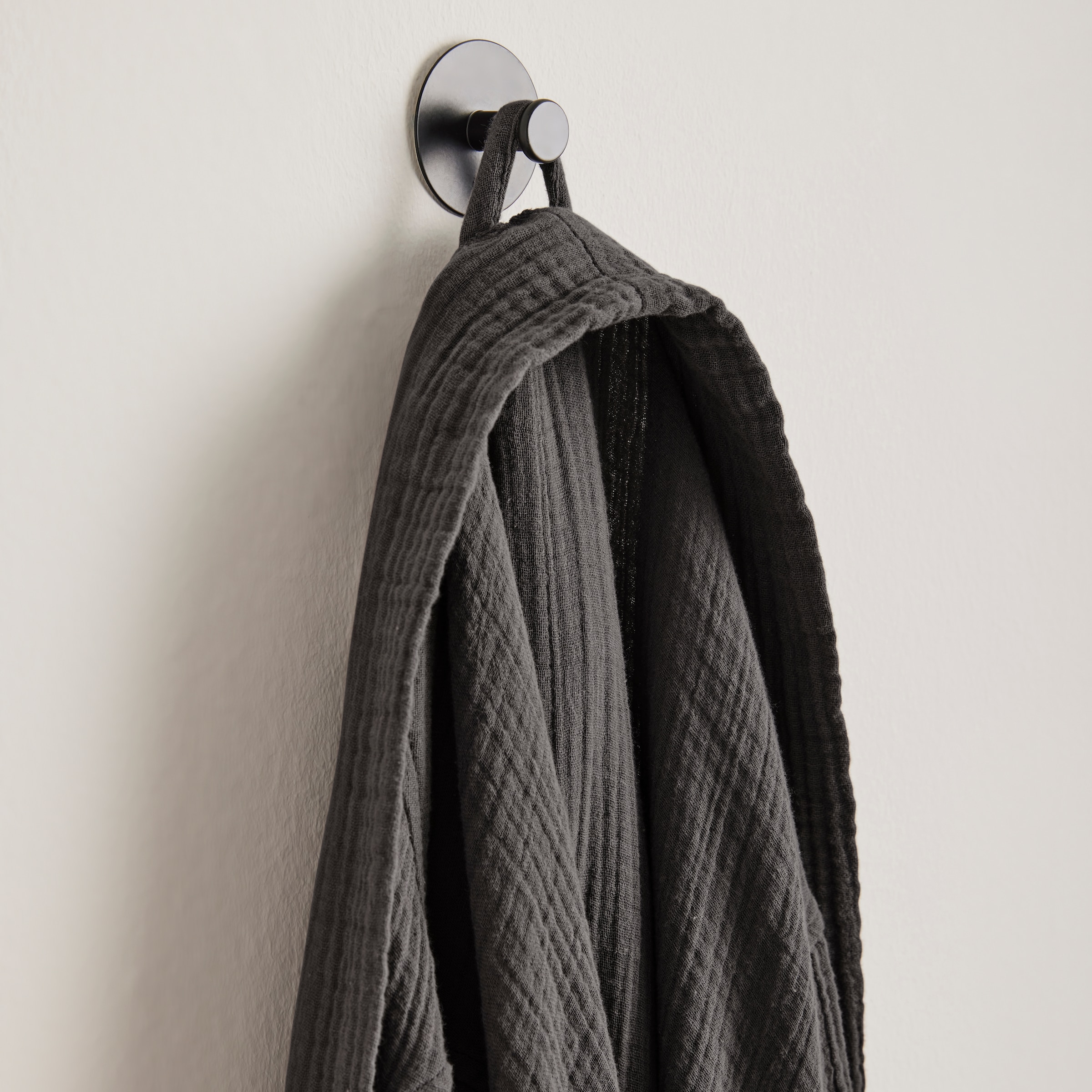 OTTO home Bademantel »Juna Musselin, ideal für Sauna & Spa, Hotelbademantel, Morgenmantel« 1 Stk. modern, leichte Qualität, 100% Baumwolle