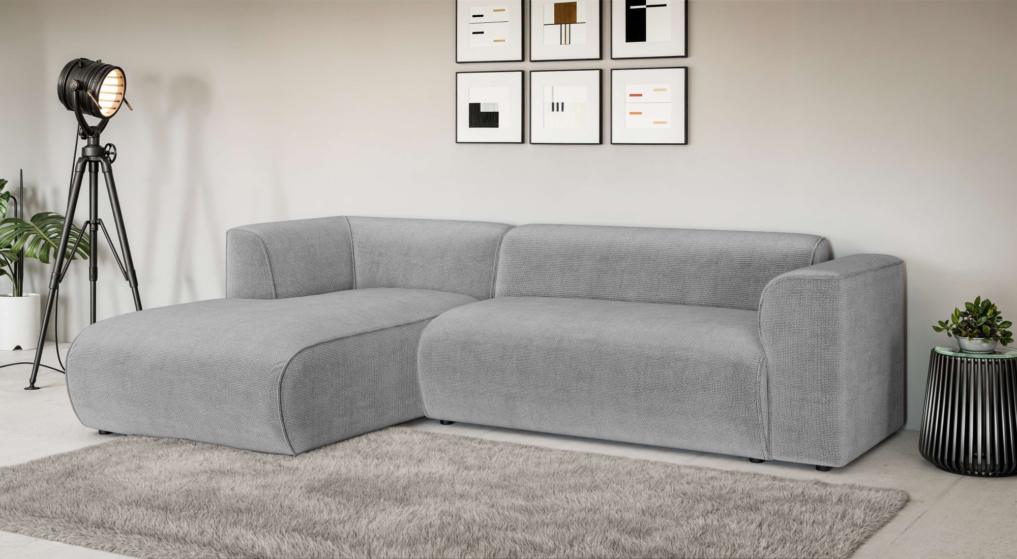 INOSIGN Ecksofa »MERID L-Form (257 cm), zeitlos & stilvolles Design,« Aufwe günstig online kaufen