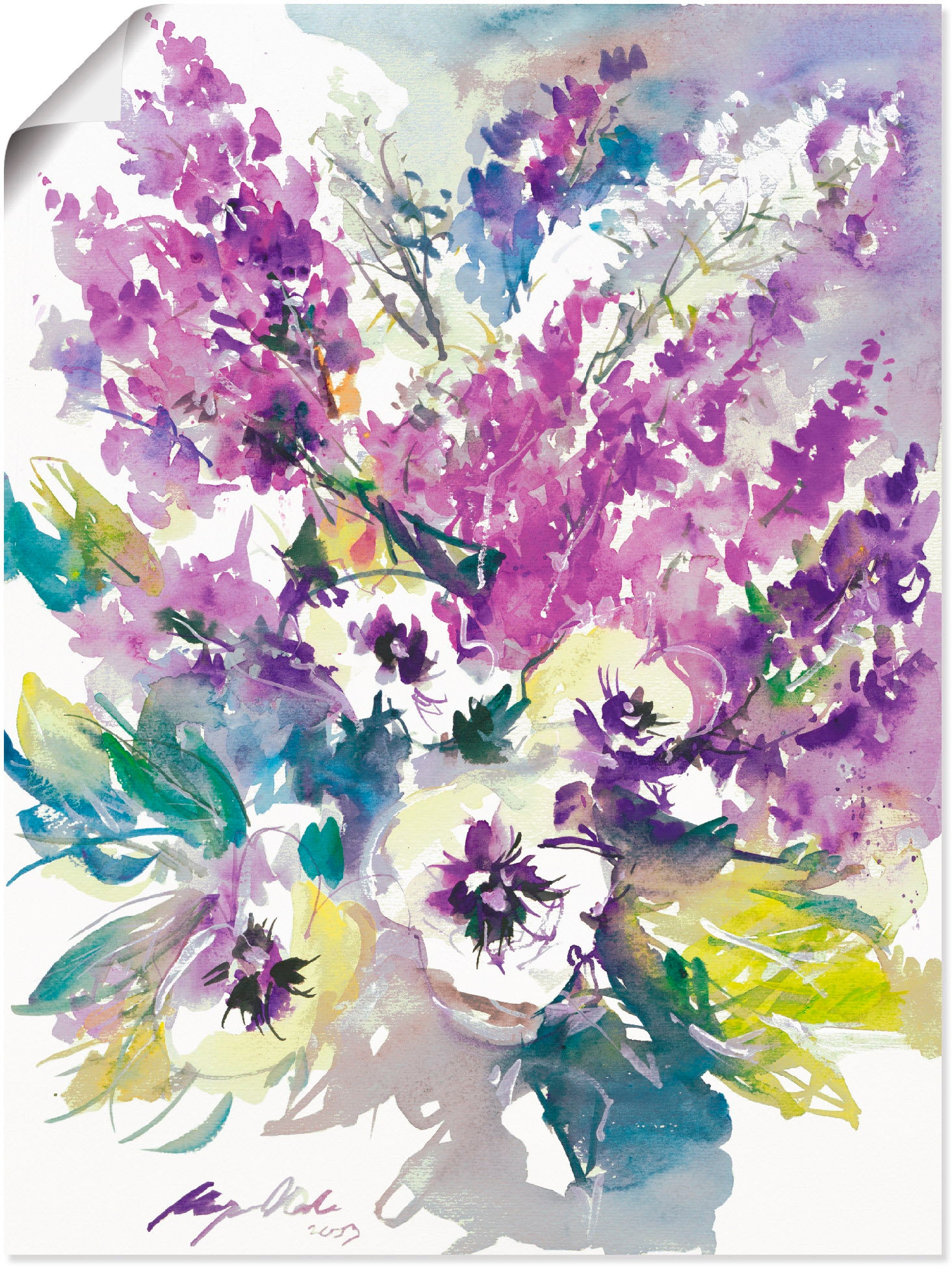 Artland Poster »Blumenstrauß III« Blumen 1 Stk. tlg. ohne Rahmen