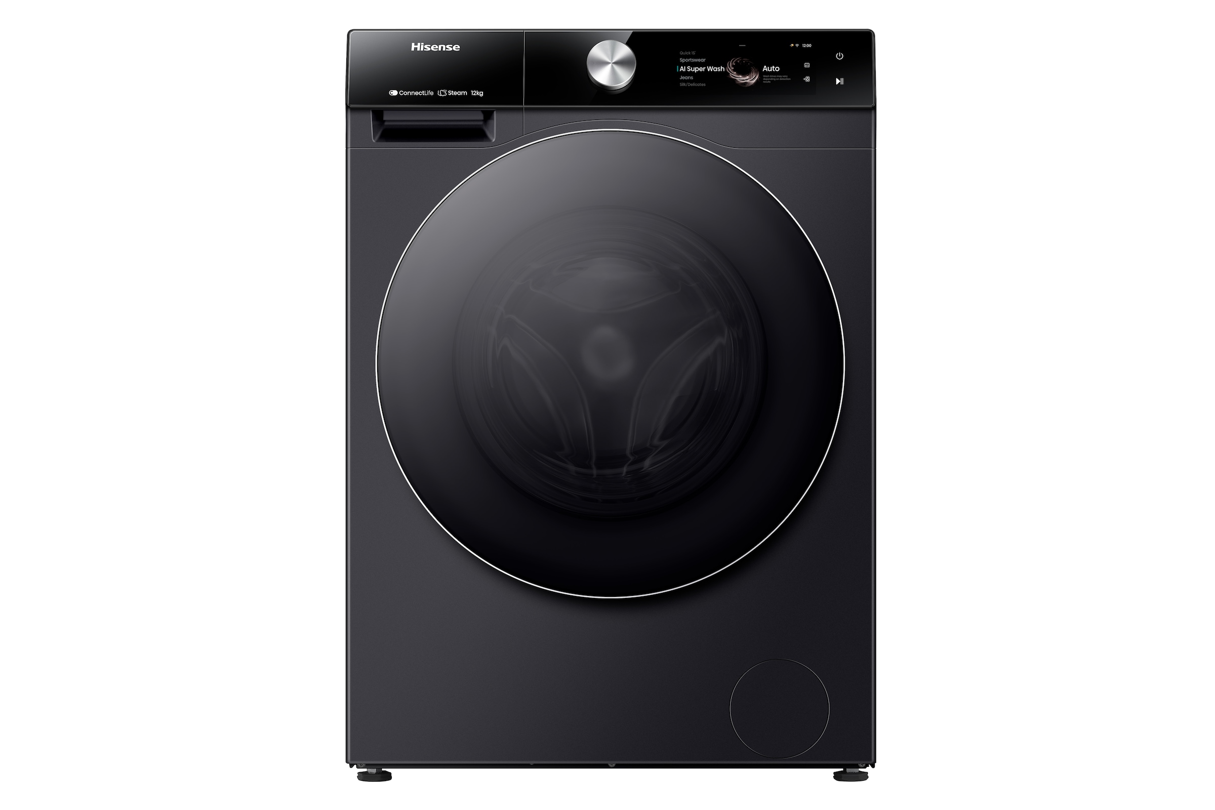 Hisense Waschmaschine »WF7S1247BB«, 12 kg, 1400 U/min, Dynamisches TFT-Touc günstig online kaufen
