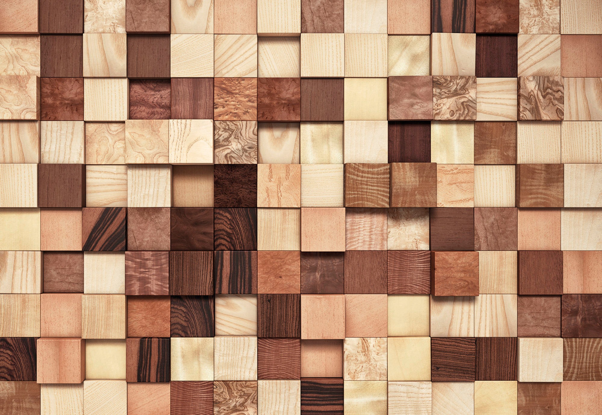 Komar Fototapete »Lumbercheck - Größe 368 x 254 cm«, bedruckt, Wohnzimmer, Schlafzimmer