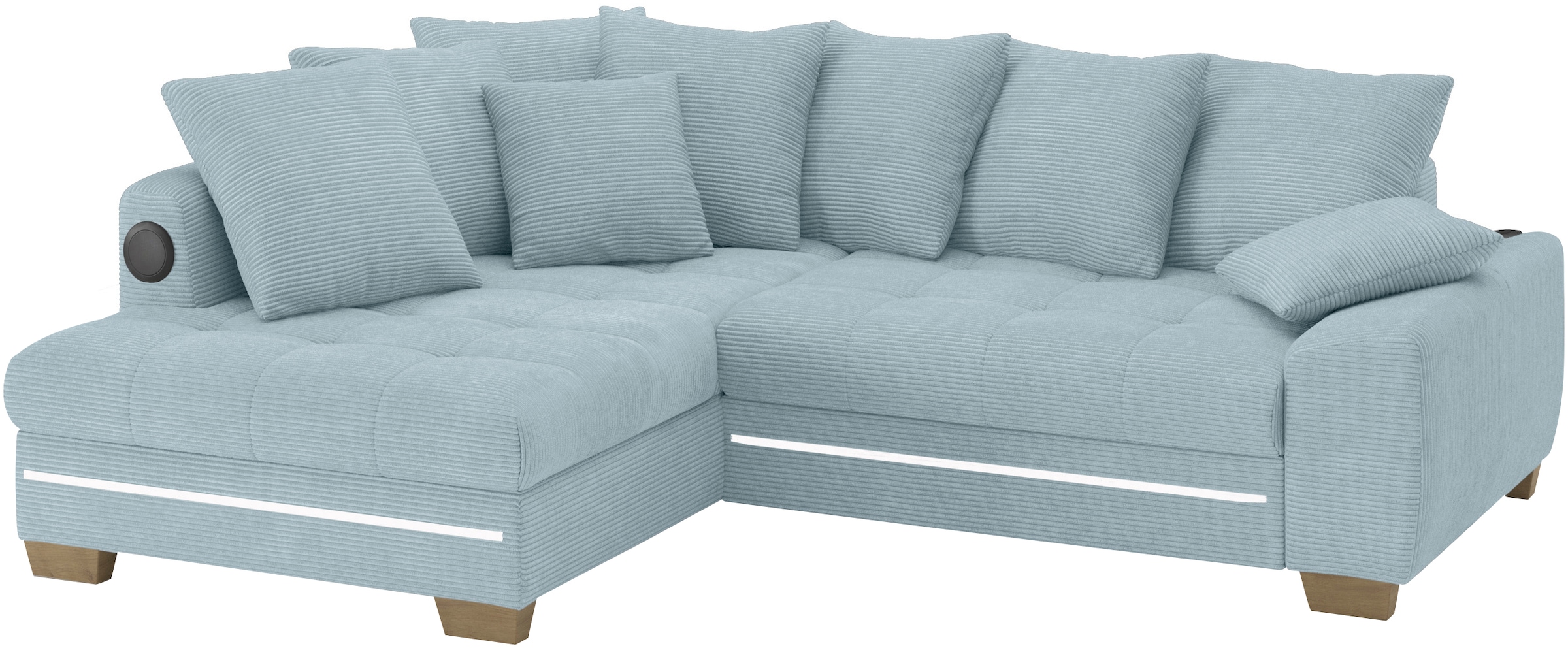 Mr. Couch Ecksofa »Nikita II, L-Form«, RGB-LED, Bluetooth-Soundsystem, wahl günstig online kaufen