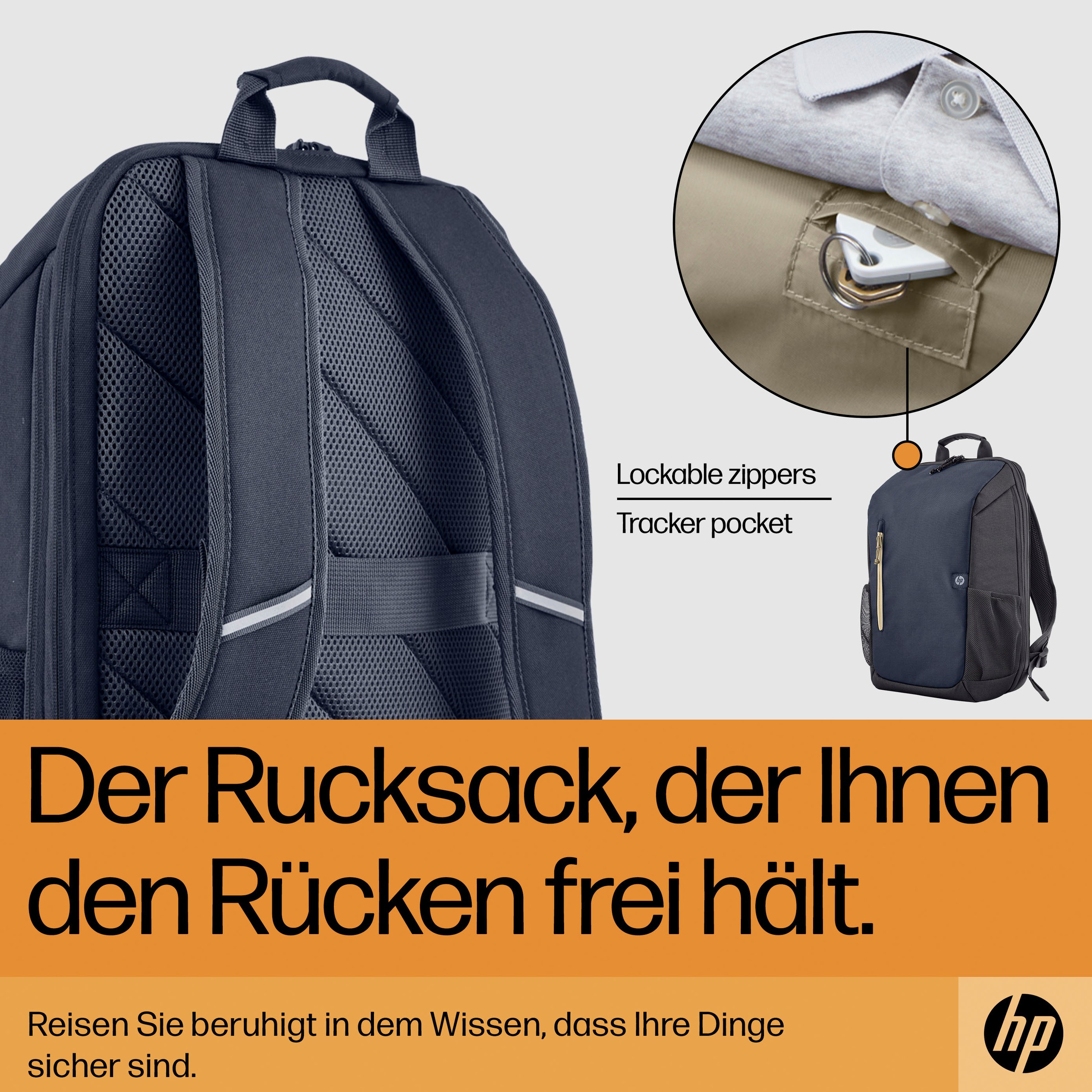 HP Notebook-Rucksack »Reise-Laptop-Rucksack«, (1 tlg.)