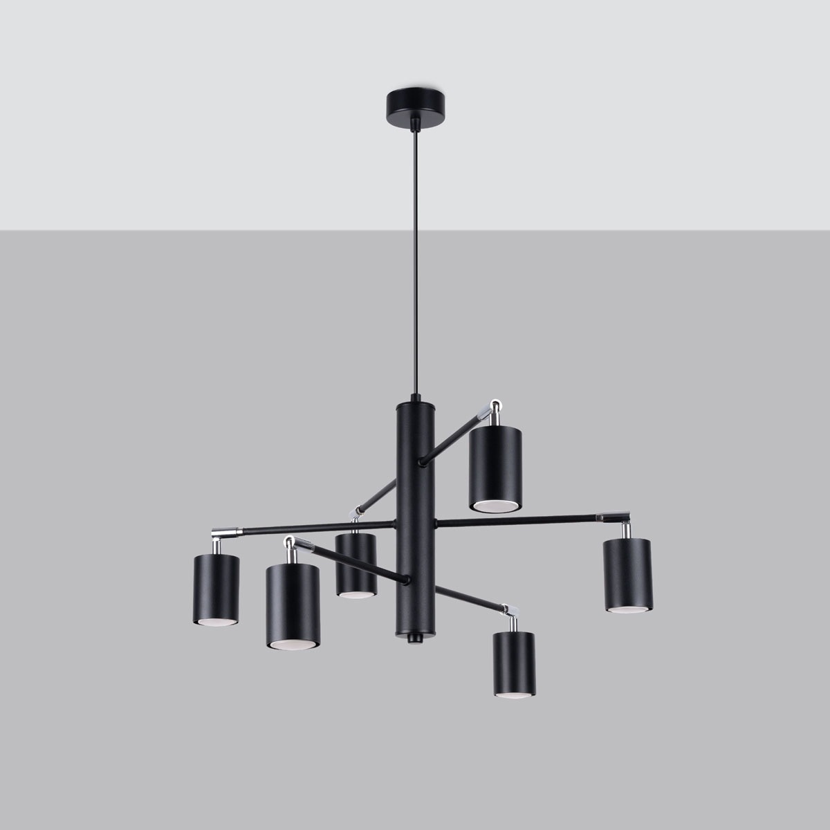 SOLLUX lighting Kronleuchter »LEMMI«, 6 flammig, Leuchtmittel GU10   ohne L günstig online kaufen
