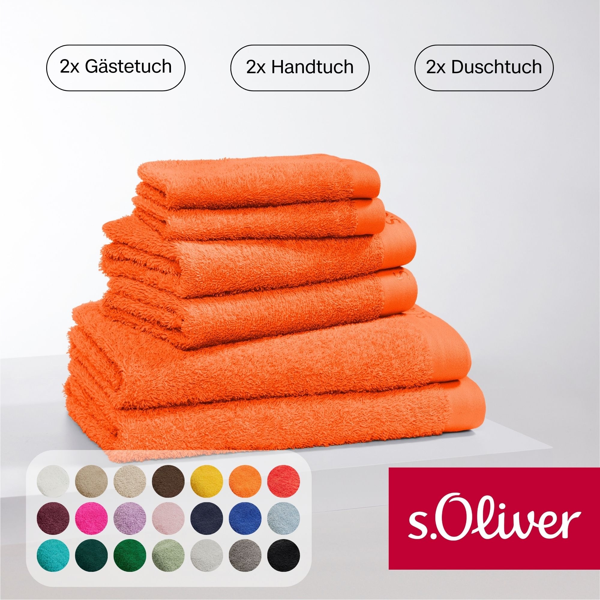 s.Oliver Handtuch Set »s.Oliver, Premium Qualität, 600 gr/m²«, (Set, 6 St., günstig online kaufen