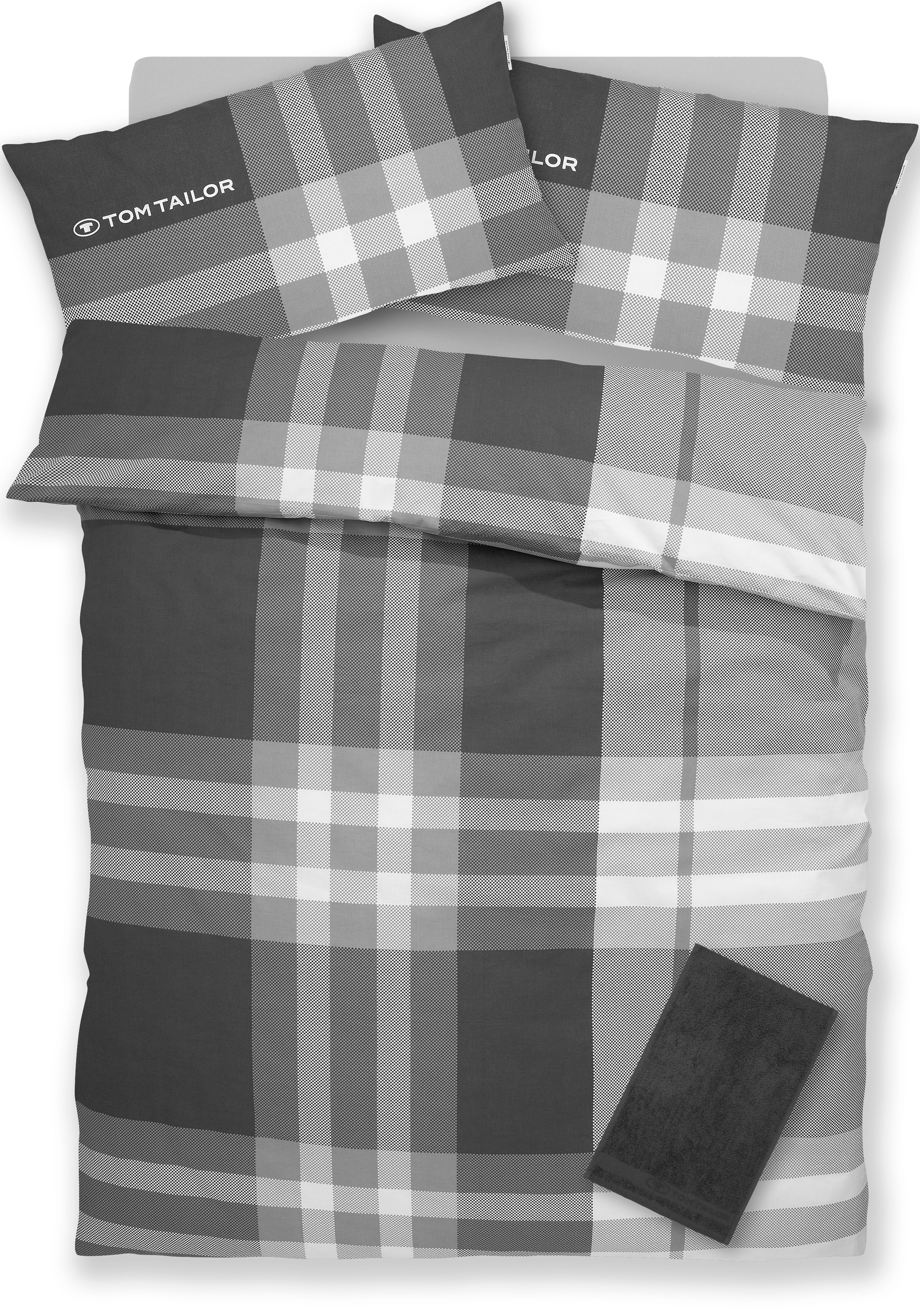TOM TAILOR HOME Bettwäsche »Nick in Gr. 135x200 oder 155x220 cm«, mit Grati günstig online kaufen
