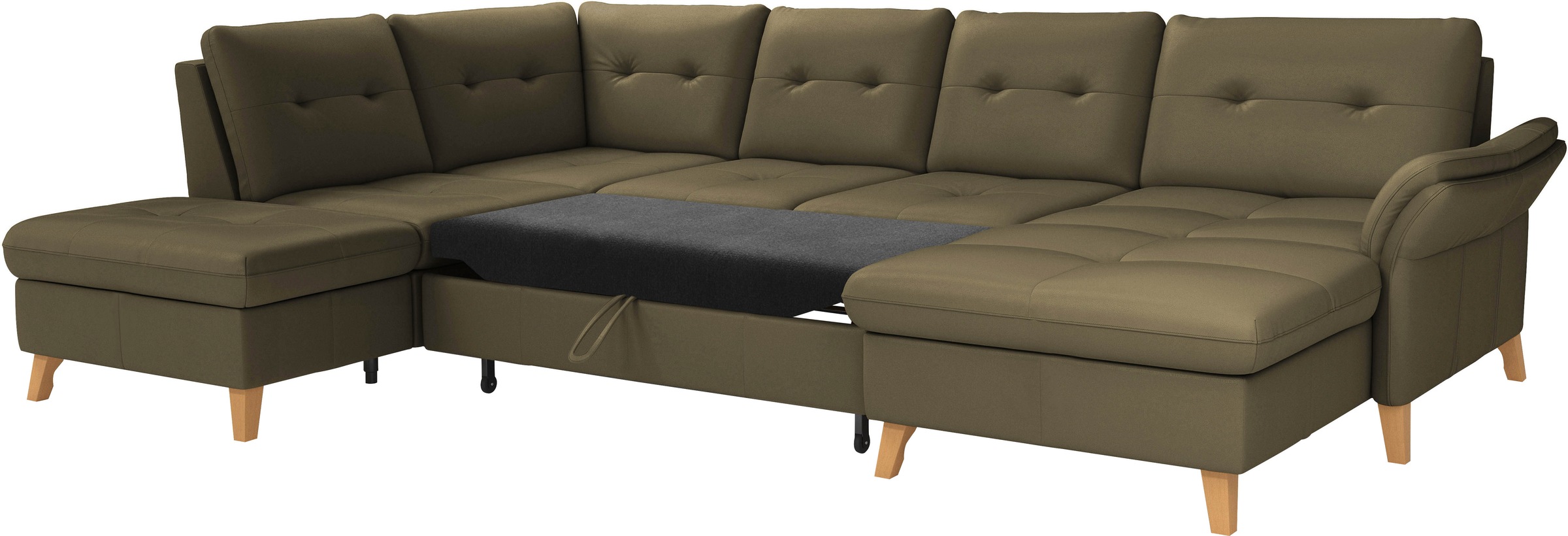 sit&more Wohnlandschaft »Göteborg«, inkl. Sitztiefenverstellung, wahlweise mit Bettfunktion & Bettkasten