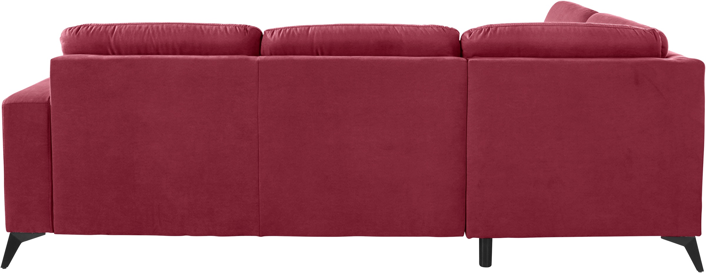 Places of Style Ecksofa »Lolland L-Form«, Wahlweise mit Bettfunktion und Stauraum, auch mit abwischbarem Bezug
