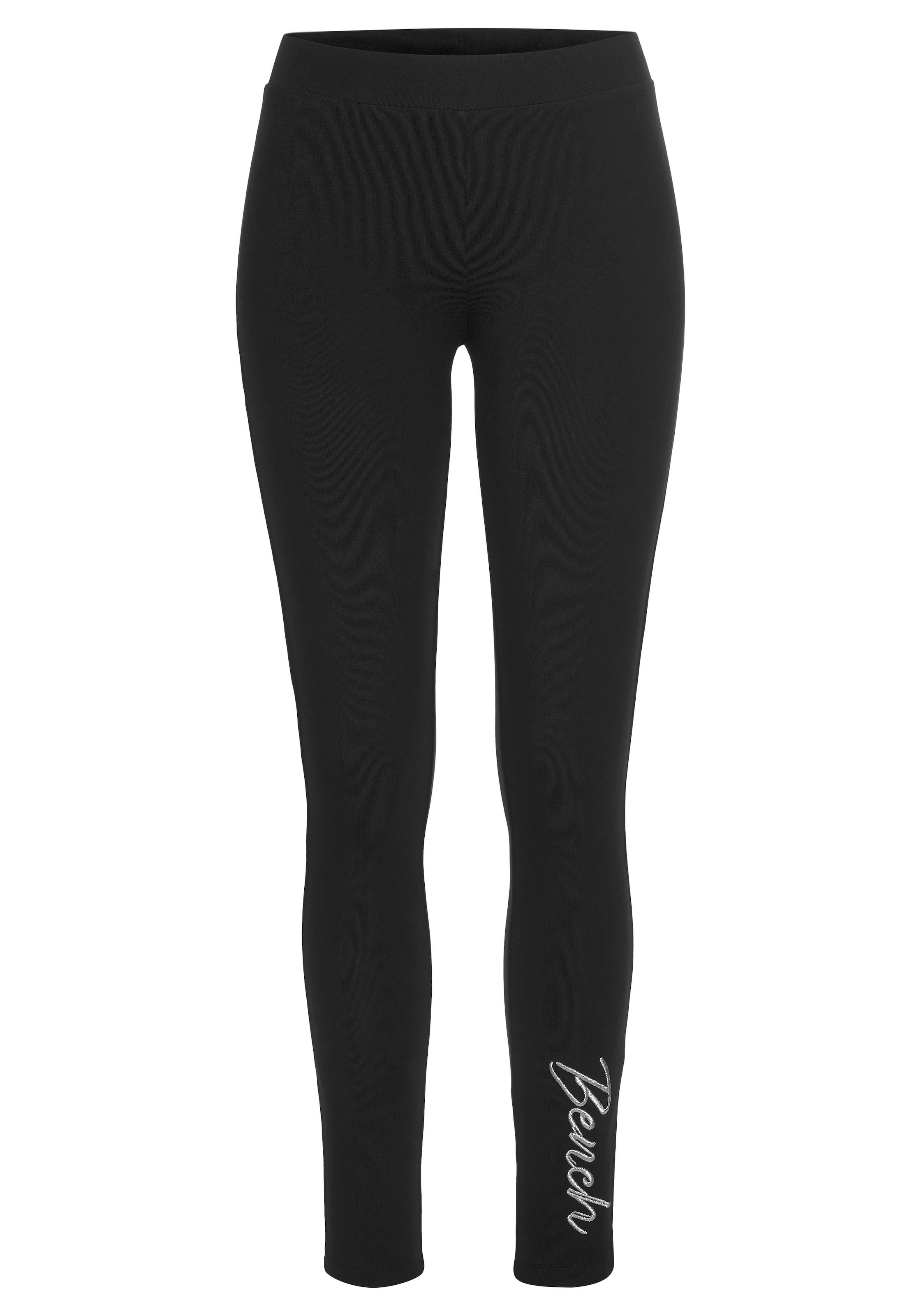 Bench. Loungewear Leggings  mit glänzender Logostickerei