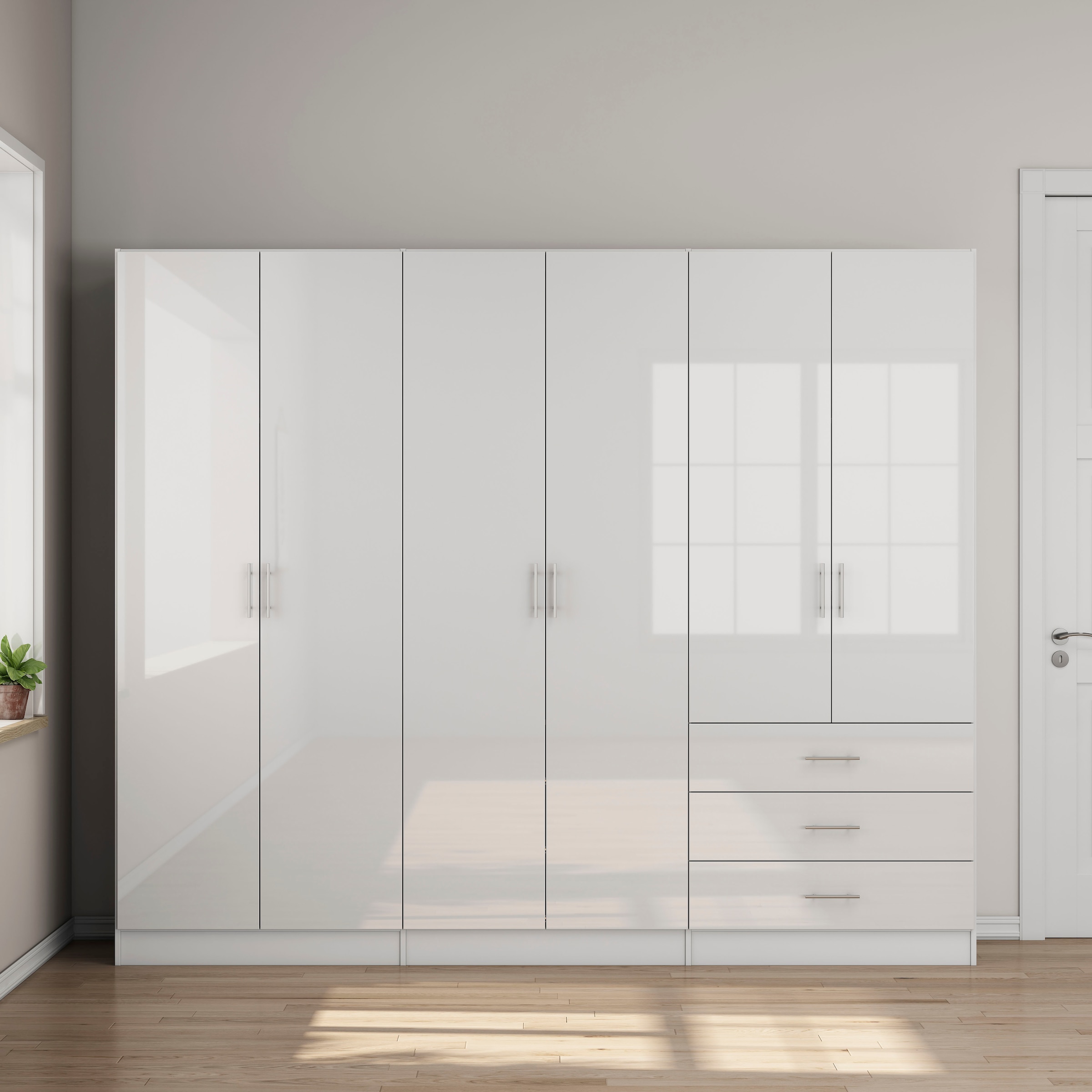 OTTO home Kleiderschrank »Trento Schlafzimmerschrank Garderobe hochglanz Bestseller«