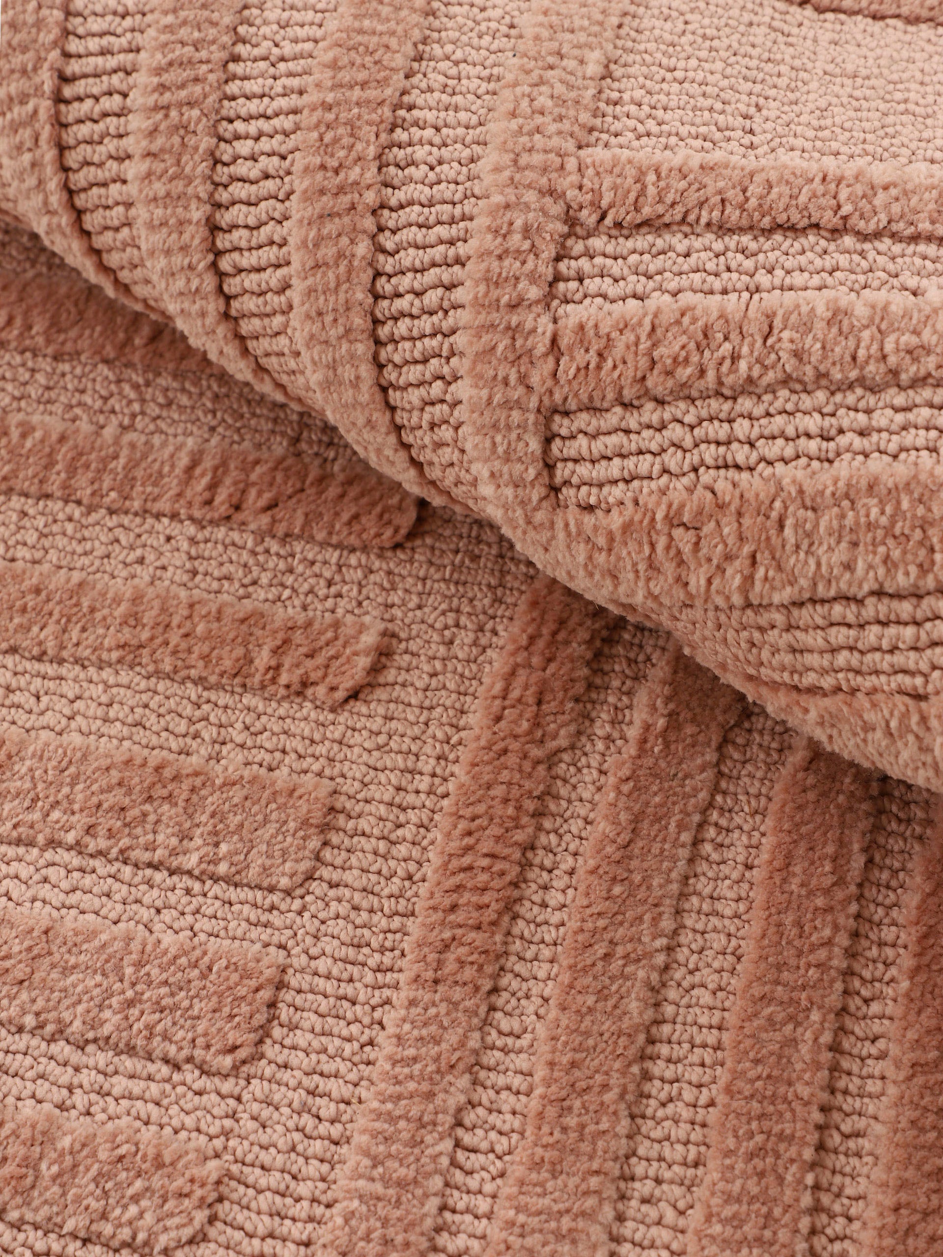 carpetfine Teppich »Holly 4 - Soft Touch Microfaser Teppich«, rechteckig, 12 mm Höhe, Boho Scandi, weiche dichte getuftete Hoch-Tief-Struktur, Wohnzimmer