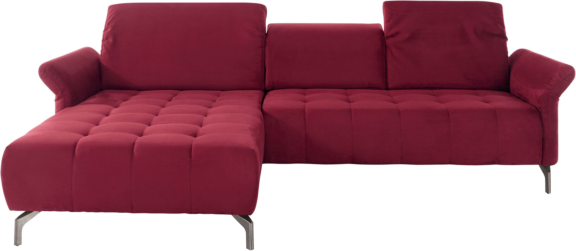 INOSIGN Ecksofa »Fresh L-Form«, Federkern, wahlweise Kopfteilverstellung un günstig online kaufen