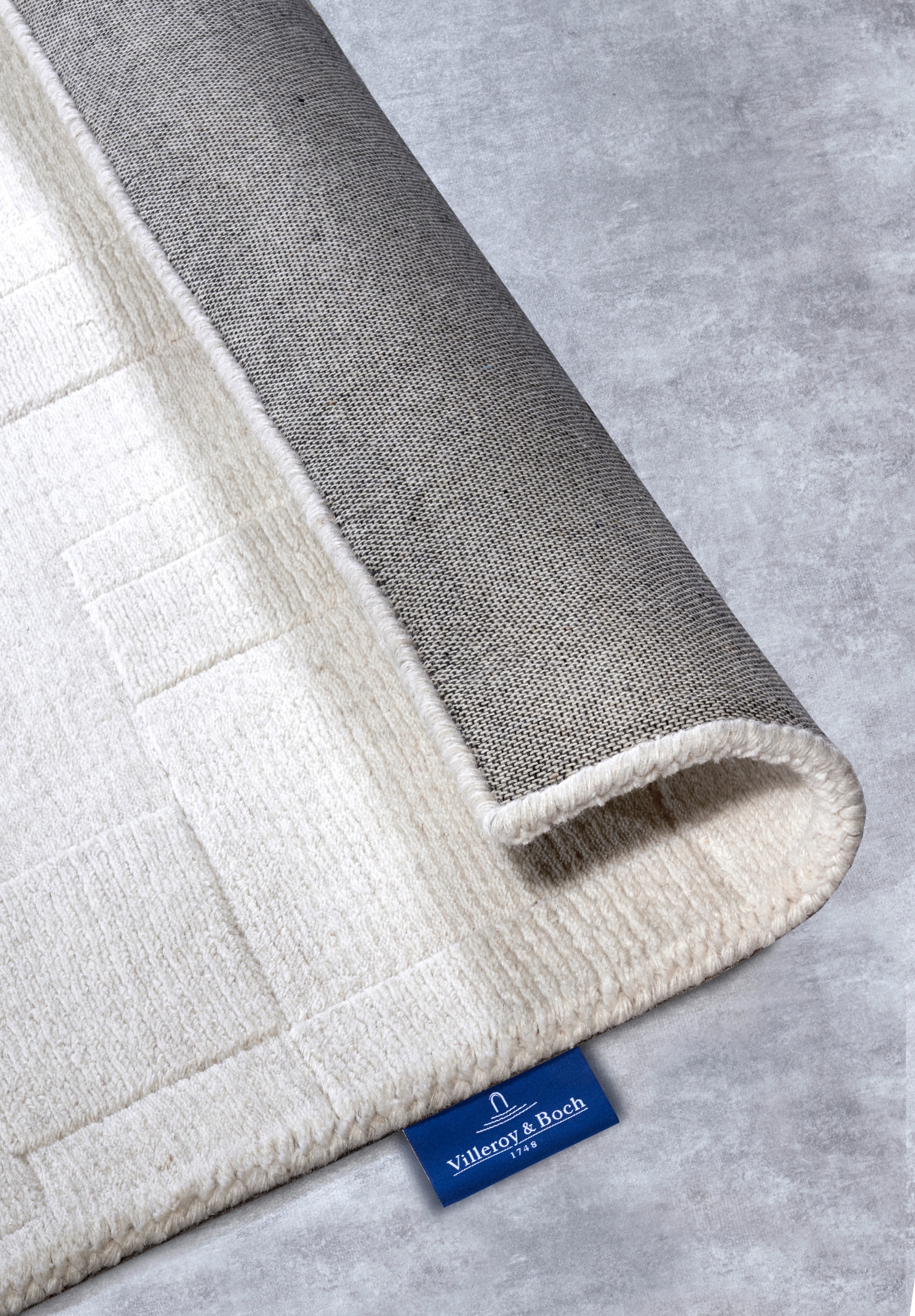 Villeroy & Boch Wollteppich »Wilhelmine«, rechteckig, 10 mm Höhe, Läufer, handgewebt, Wolle, Natur, Wohnzimmer, Geometrie, Boho