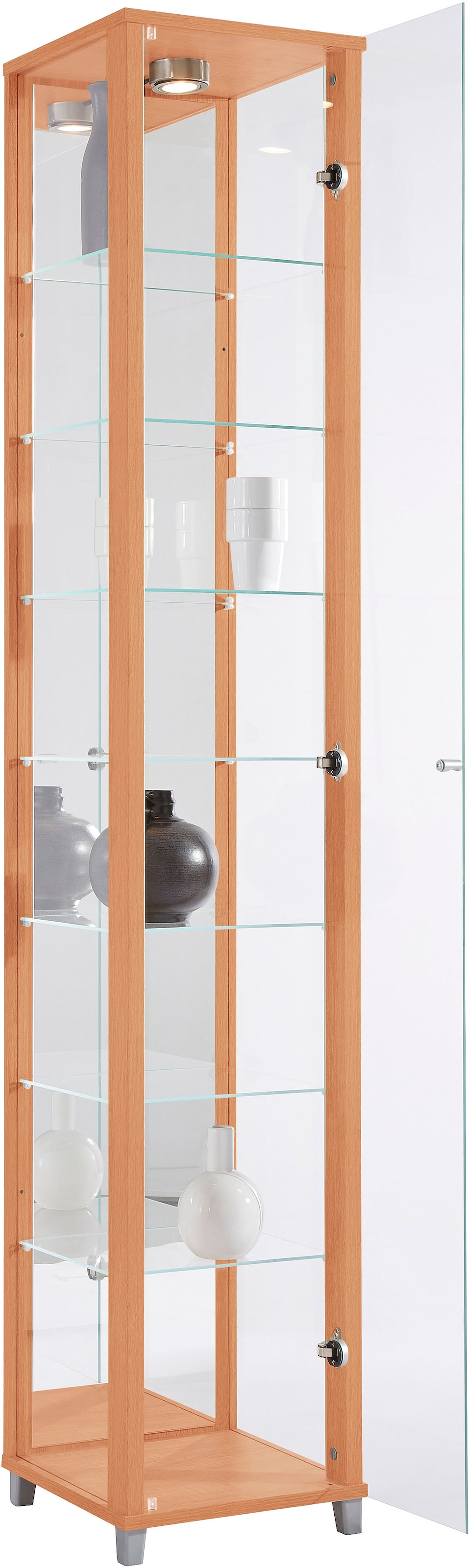 fif möbel Vitrine »OPTIMA«, Standvitrine/Glasvitrine 1x Glastür,perfekt für Sammler,Sammlervitrine