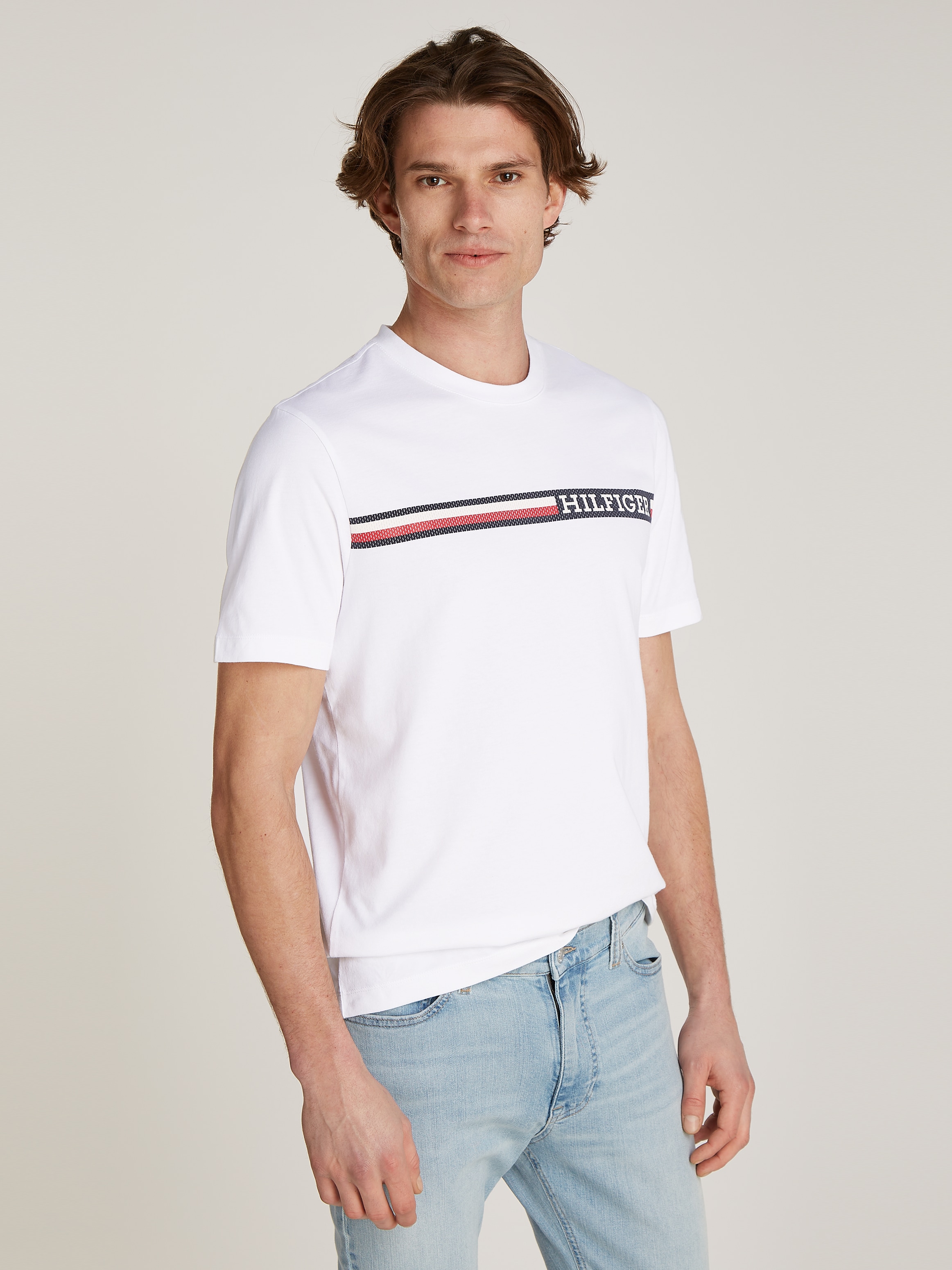 Tommy Hilfiger T-Shirt »CHEST STRIPE TEE«