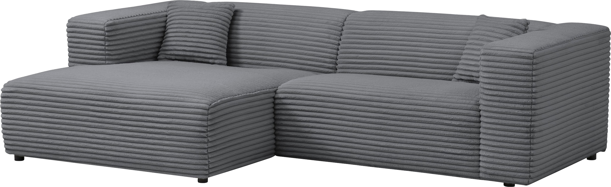 andas Polsterecke »BAKELS, Ecksofa-Set mit Hocker, L-Form mit Schlaffunktion«, Ecksofa-Set (incl. Hocker) im trendigen Megacord