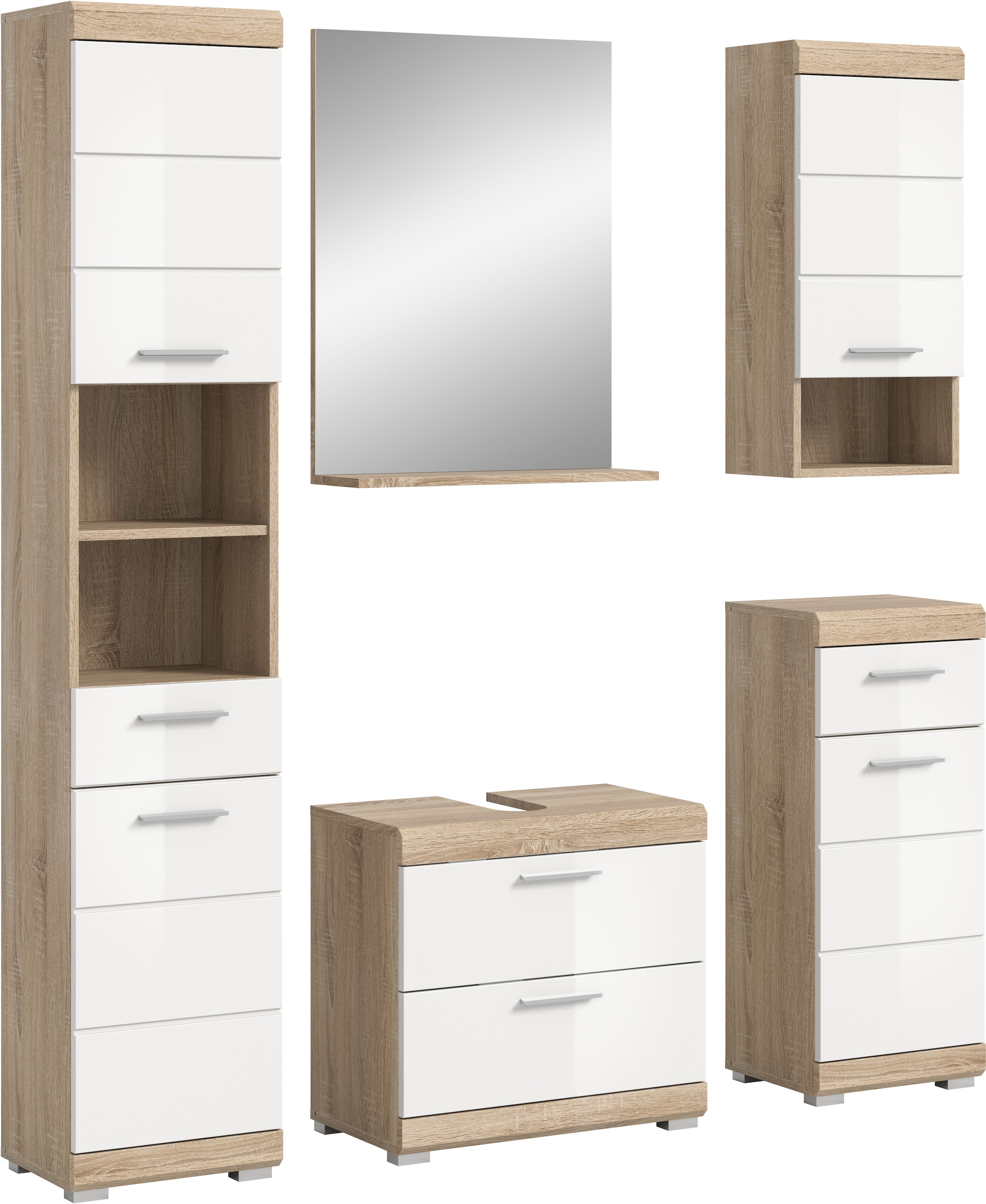 INOSIGN Badmöbel-Set »Siena, 5 teilig, bestehend aus:«, (Set, 5 St.), Hochs günstig online kaufen