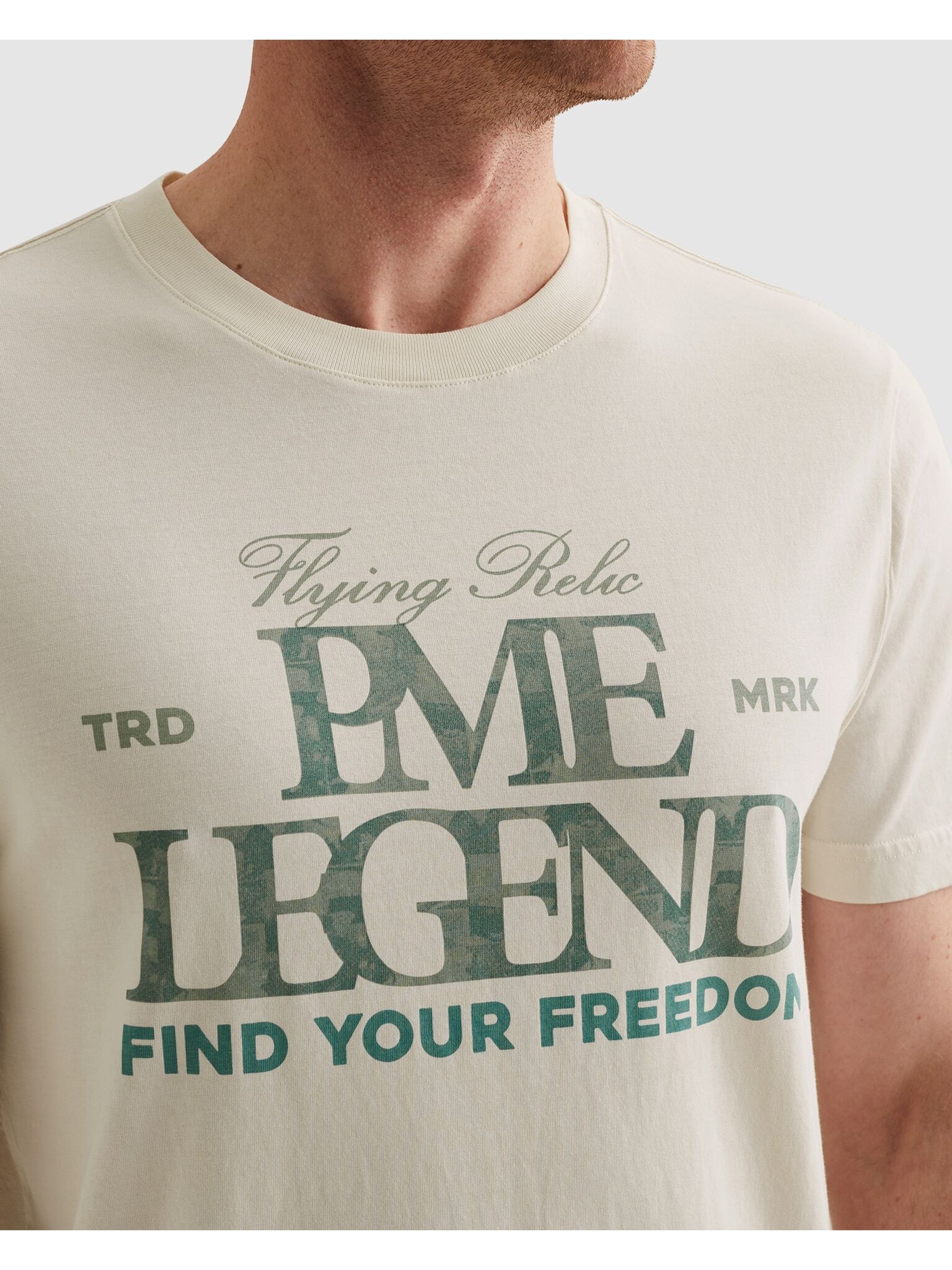 PME LEGEND T-Shirt »Short sleeve r-neck big print« Regular Fit, Kurzarm, lässiger Stil