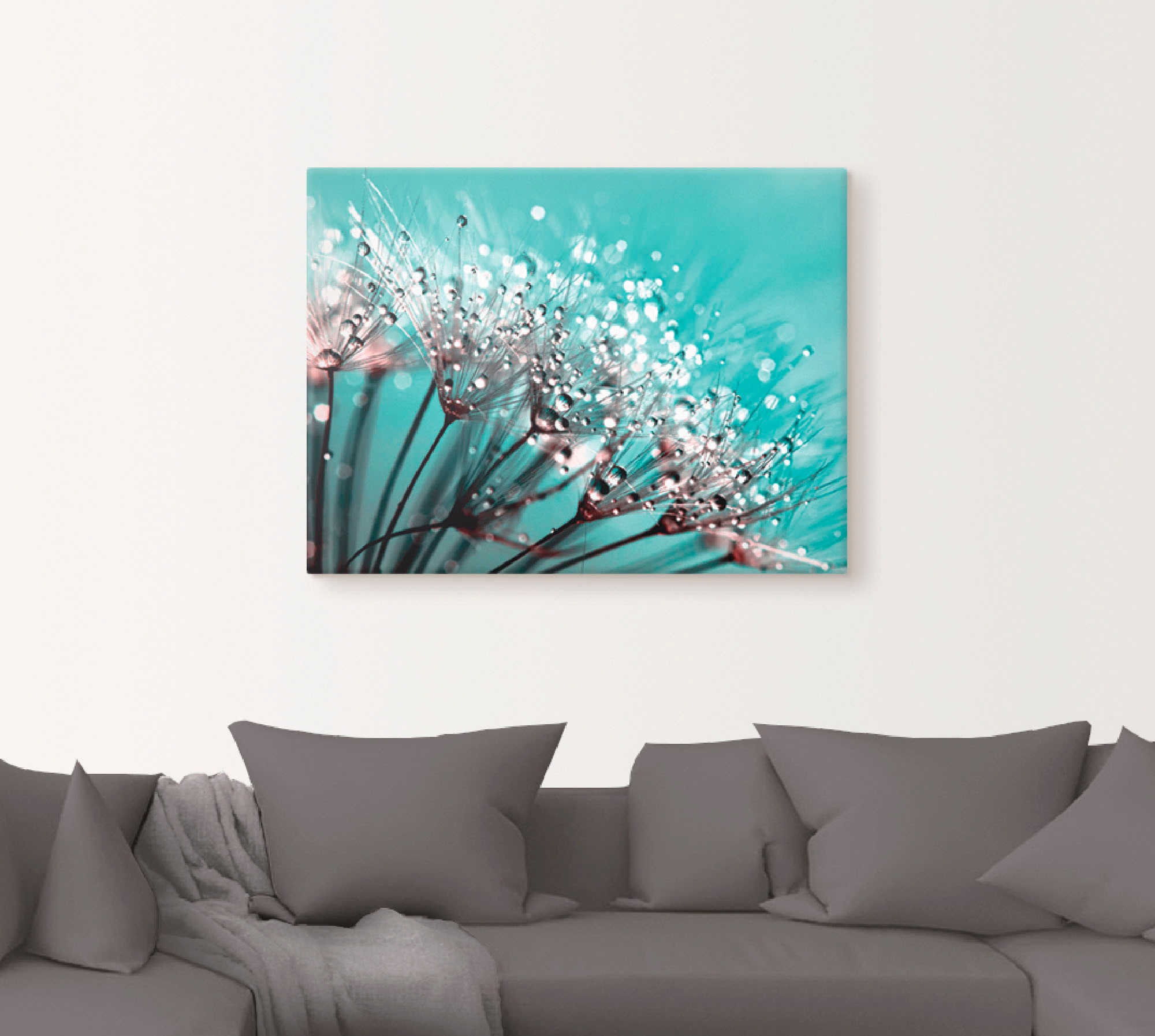 Artland Wandbild »Glitzernde Pusteblume I«, Blumen, (1 St.), als Leinwandbi günstig online kaufen