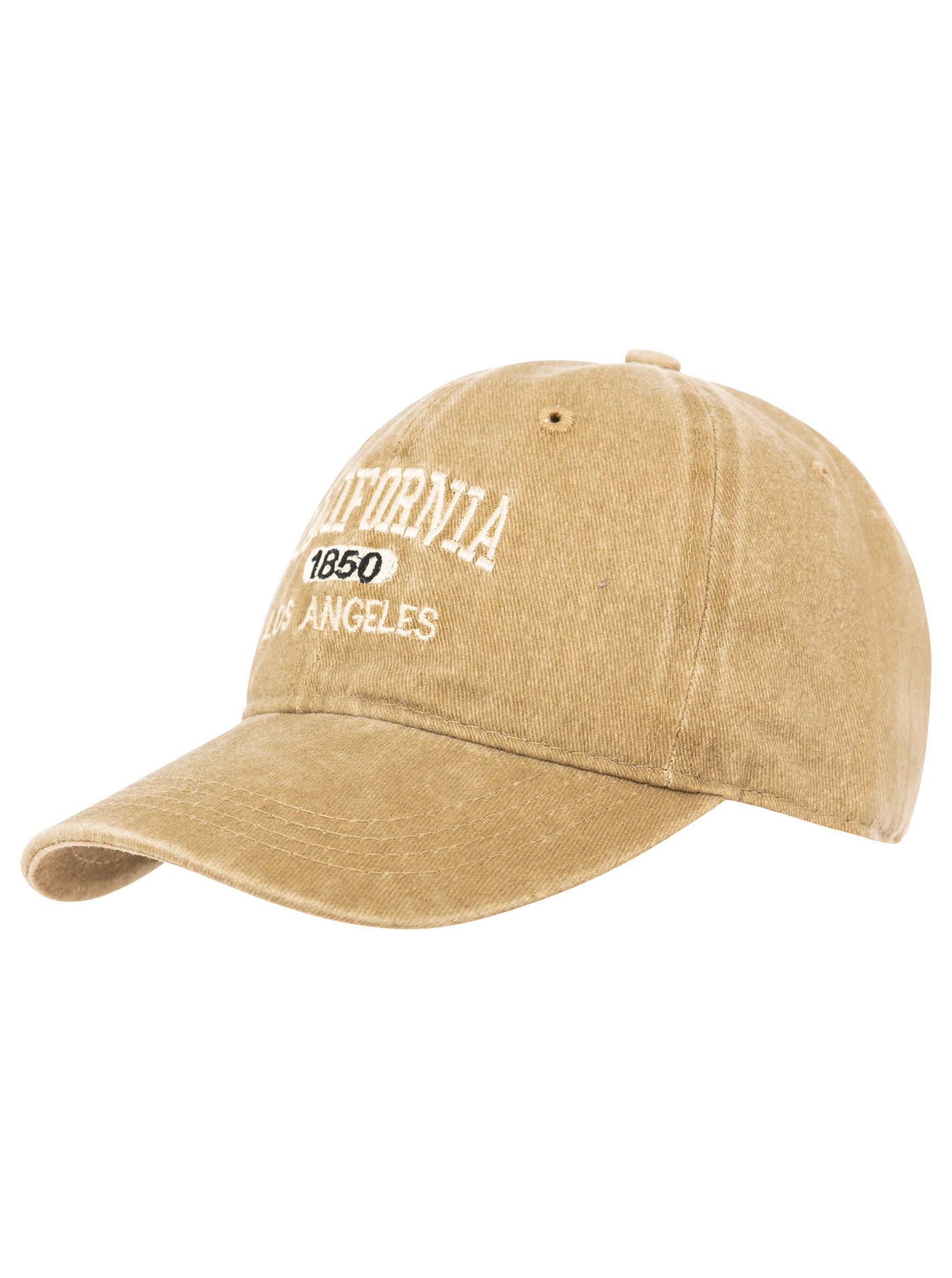 Zwillingsherz Baseball Cap »"California"« Vintage Look, Statement Stickerei